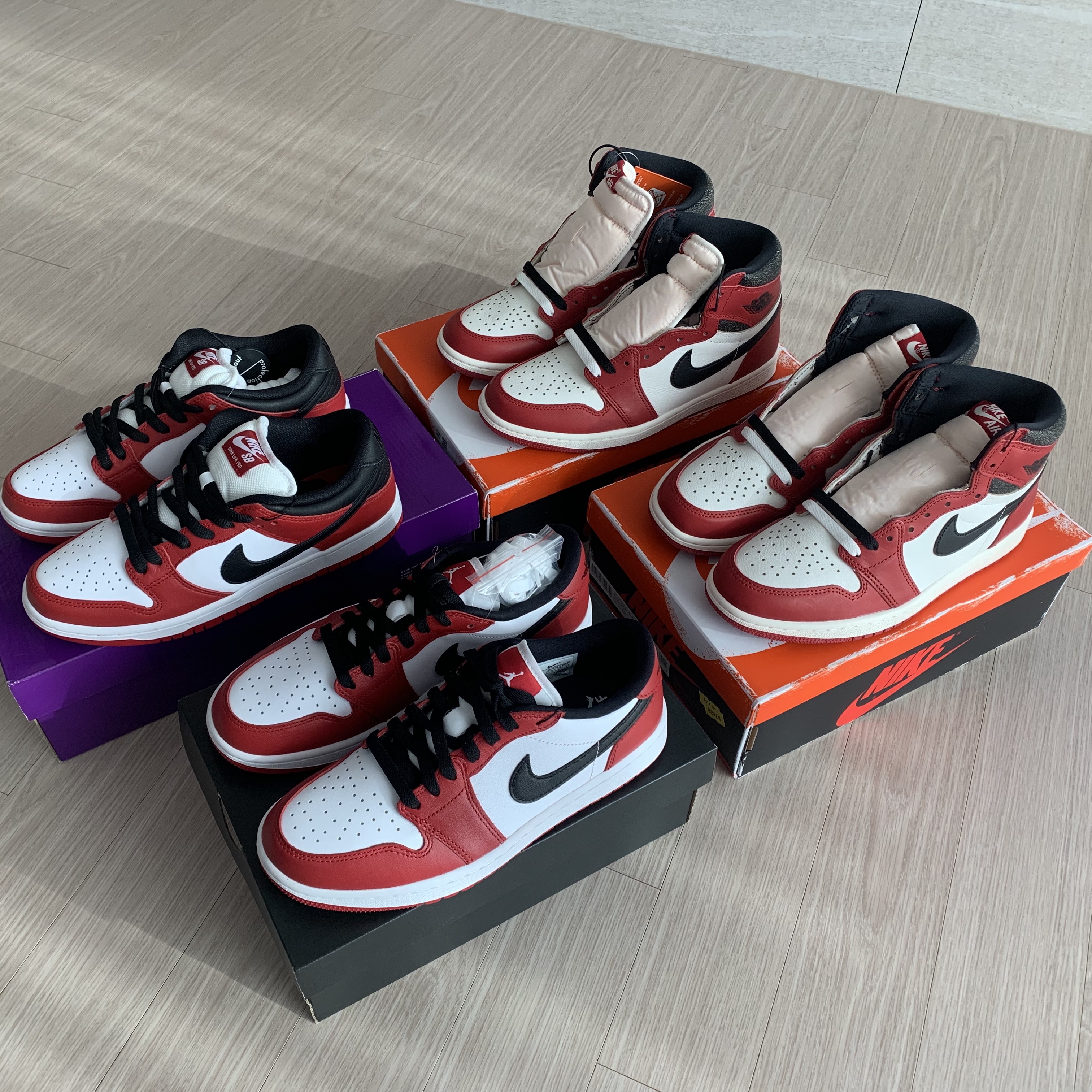 Jordan 1 Retro High OG Chicago 2022, Jordan 1 Low Golf Chicago 착용 스타일