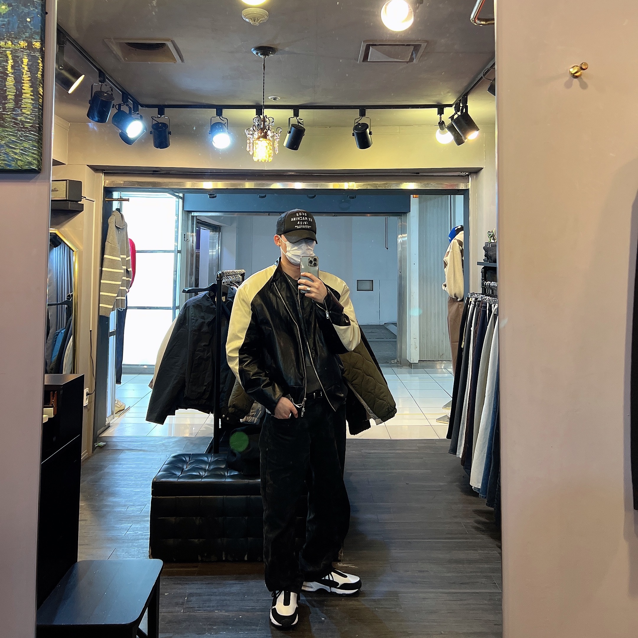 Nike x Comme des Garcons Homme Plus Air Max Sunder SP White Black 착용 스타일 - 2