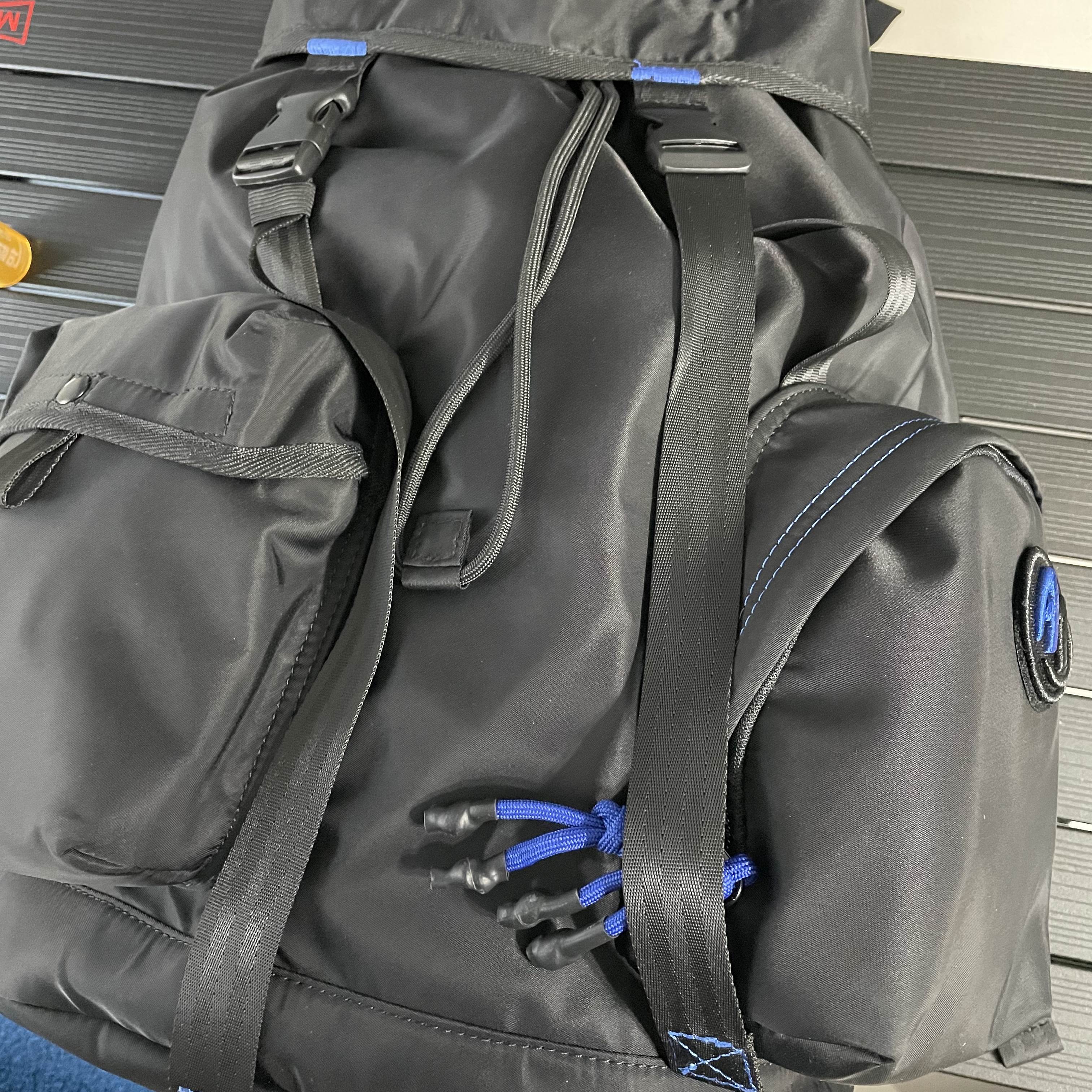 Ader Error x Zara Backpack Black 착용 스타일 - 2