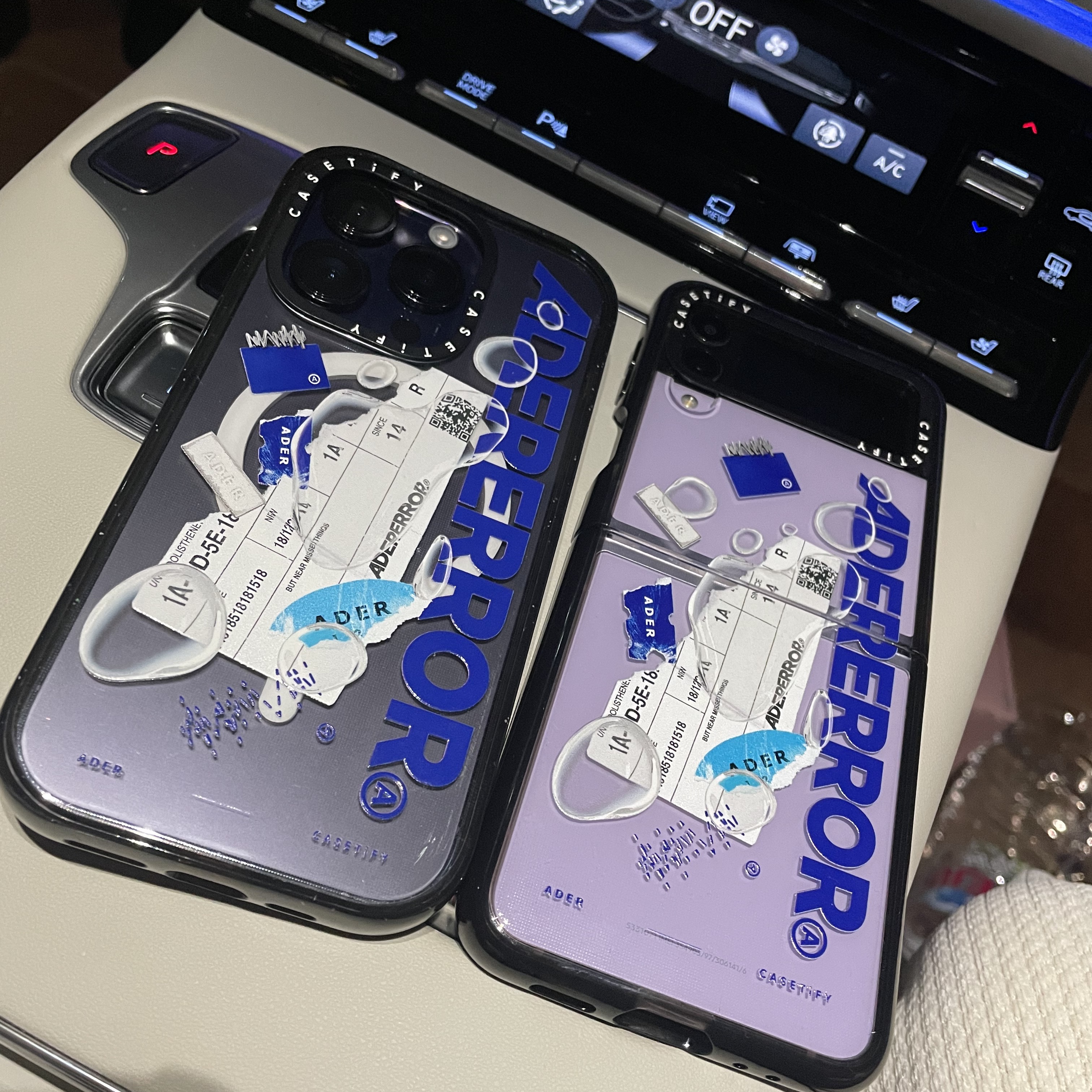 Casetify x Ader Error iPhone Sticker Magsafe Case Clear 착용 스타일