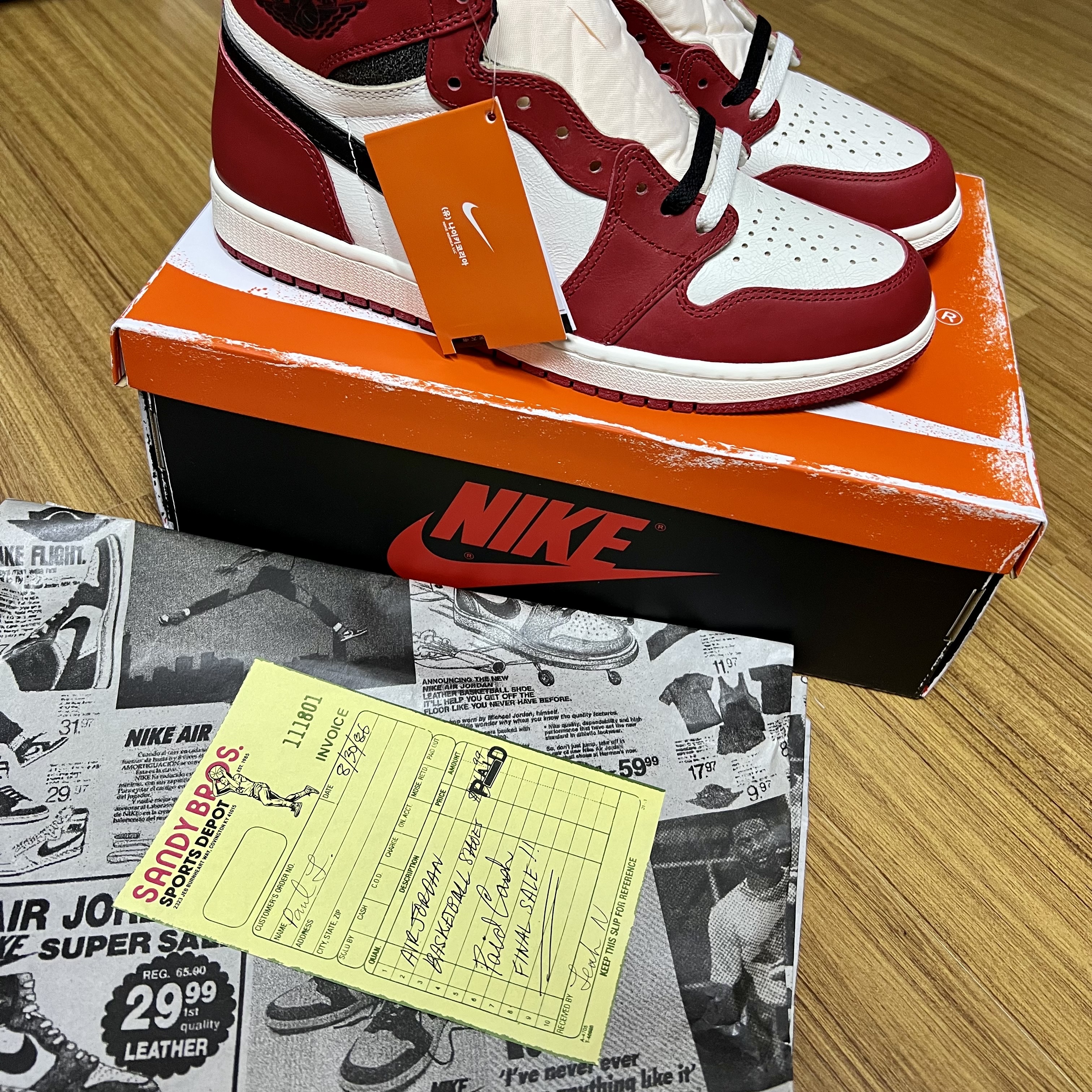 Jordan 1 Retro High OG Chicago 2022, Jordan 1 Retro High OG Hyper Royal 착용 스타일 - 3