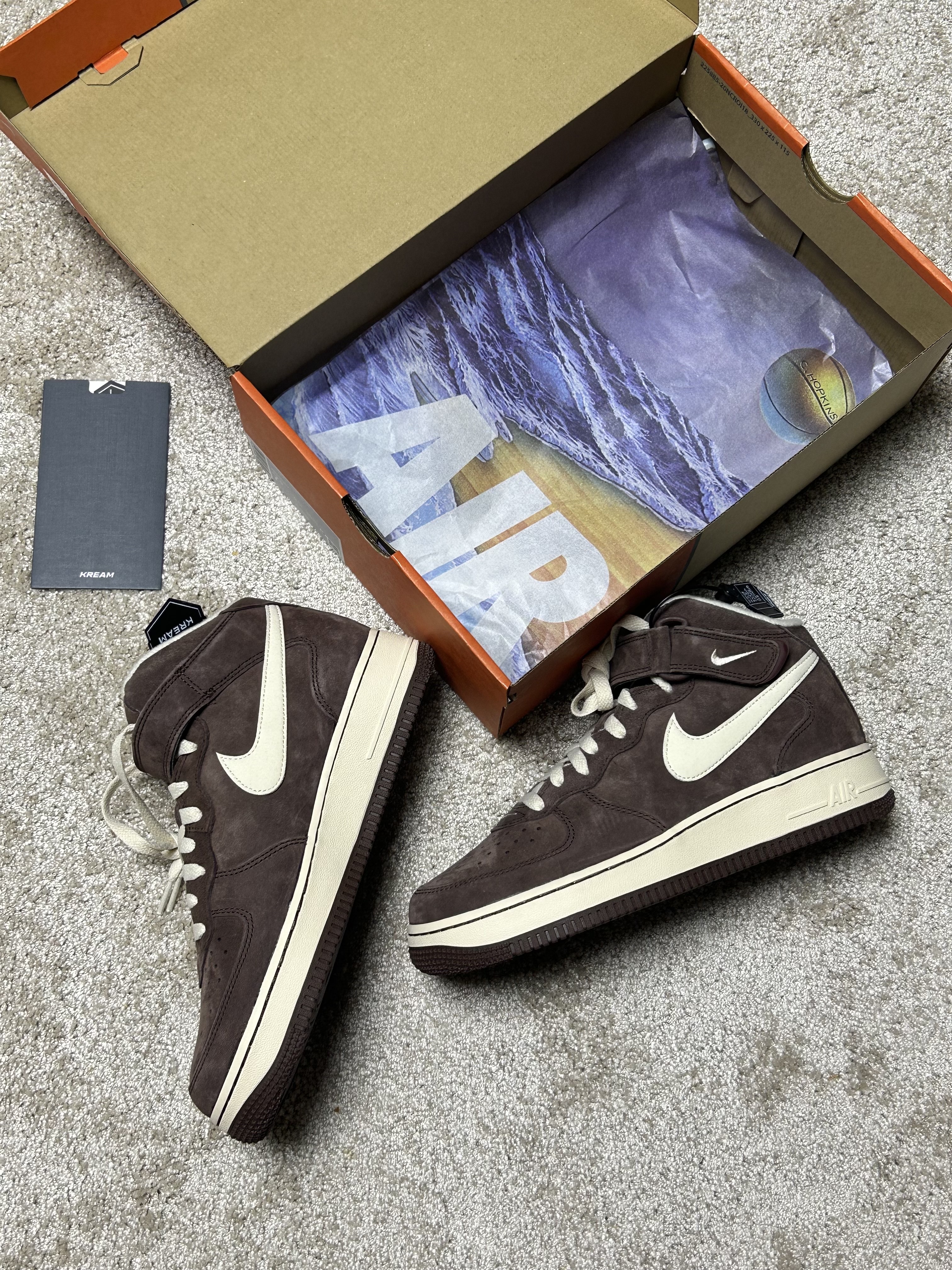 Nike Air Force 1 Mid '07 QS Chocolate 착용 스타일 - 1