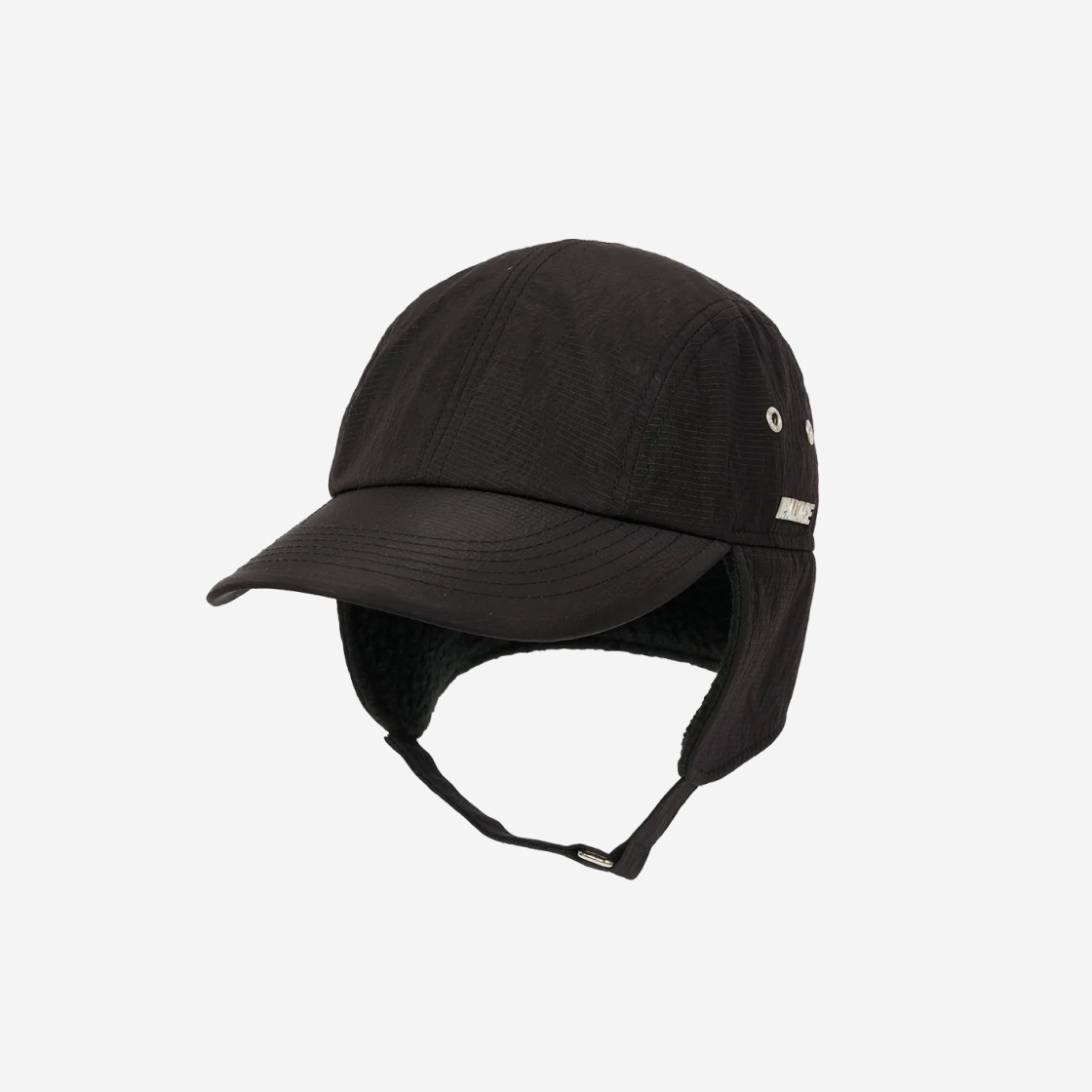 Palace Posh Earflap Cap Black - 22FW 상세 이미지 1