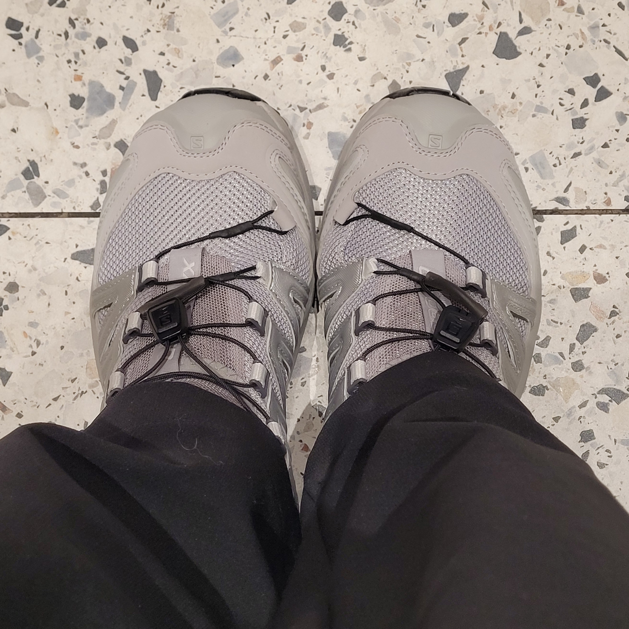 Salomon XA Pro 3D Alloy Silver 착용 스타일 - 1