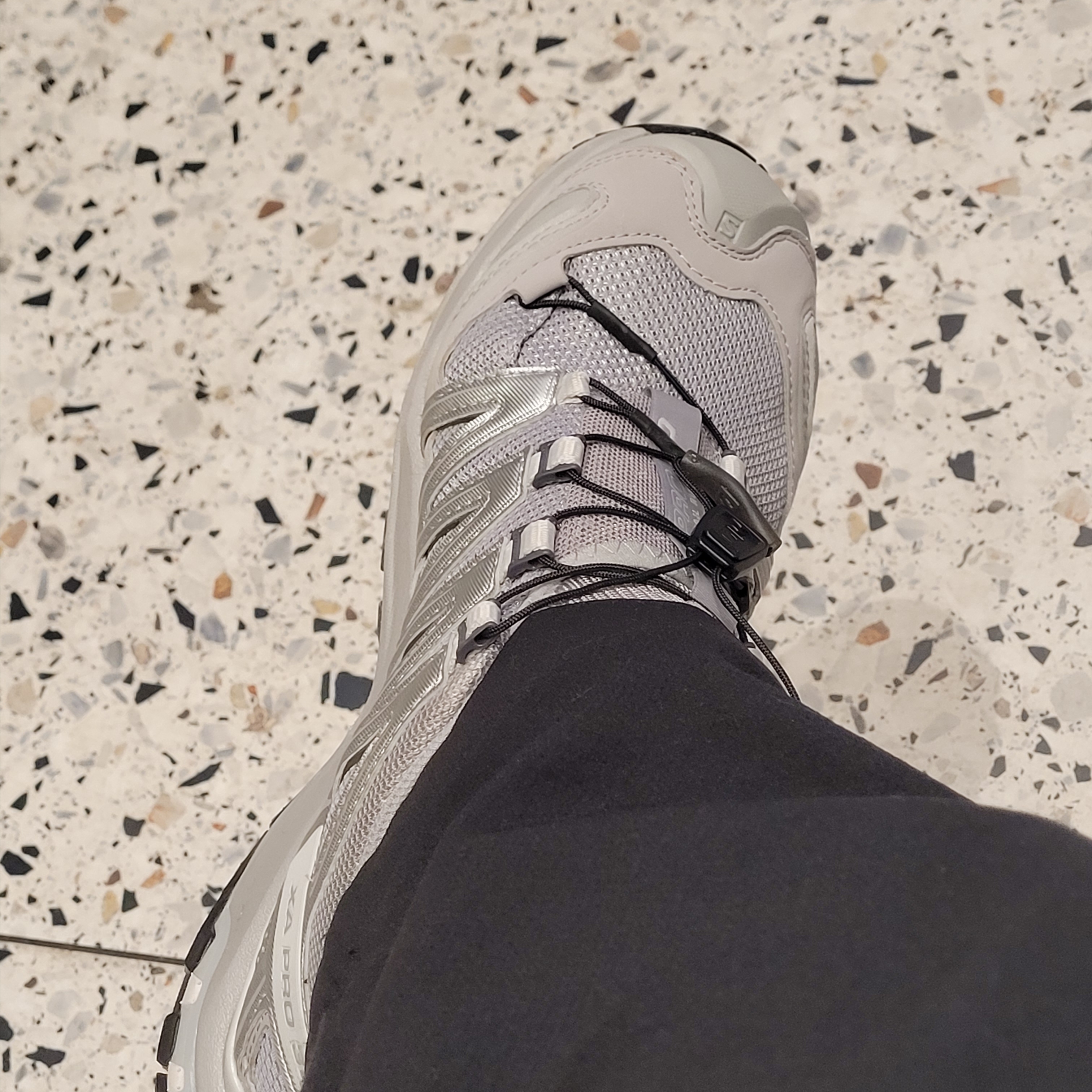 Salomon XA Pro 3D Alloy Silver 착용 스타일 - 2