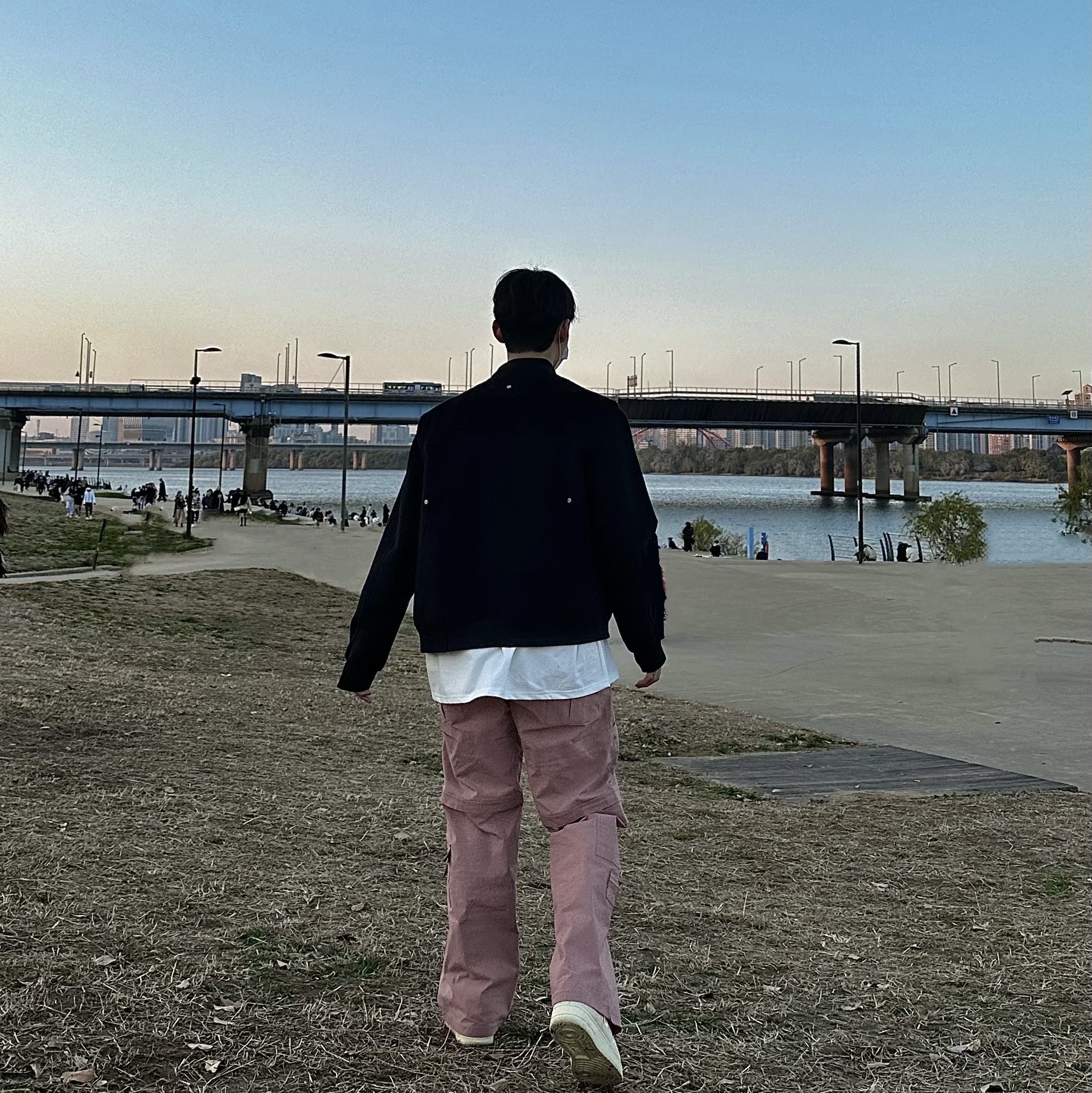 Undermycar Gaudin Alpaca Shoulder Wool Blouson Moonless Night - 22SS, Nike x Stussy Air Force 1 '07 Mid SP Fossil 착용 스타일 - 1