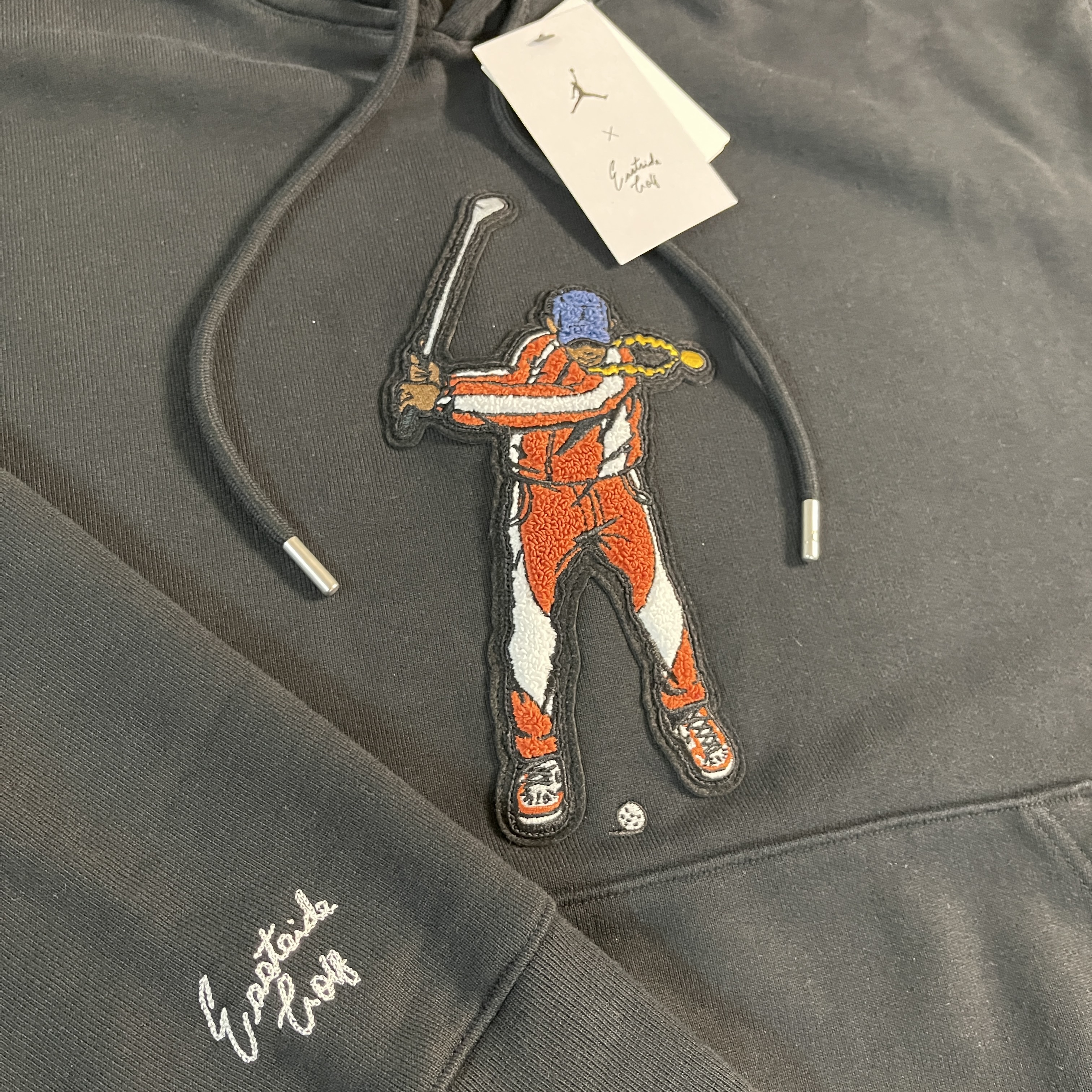 Jordan x Eastside Golf Fleece Hoodie Black - Asia 착용 스타일 - 3