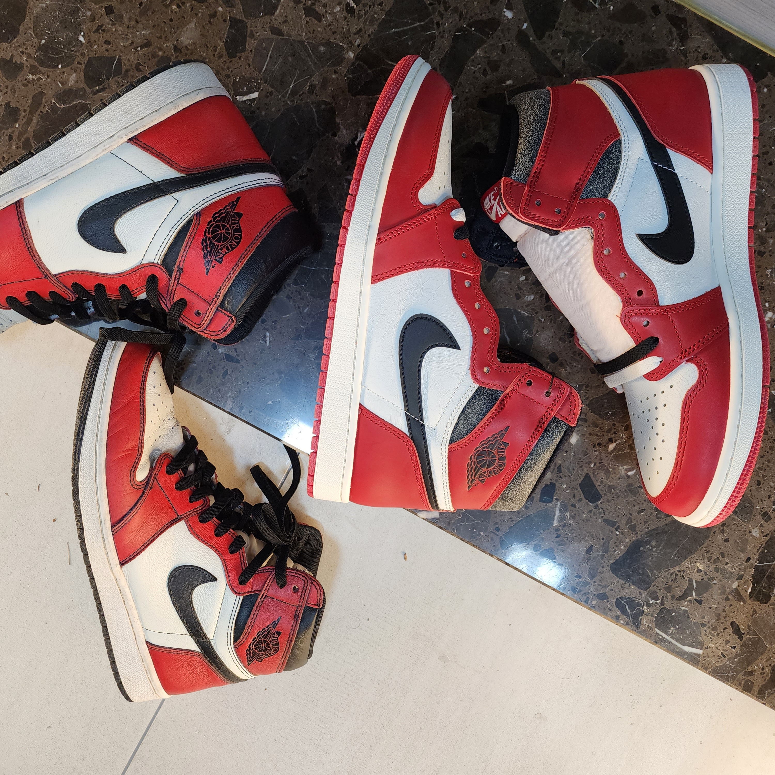 Jordan 1 Retro High OG Chicago 2022, Jordan 1 Retro High OG Defiant SB LA to Chicago 착용 스타일 - 2