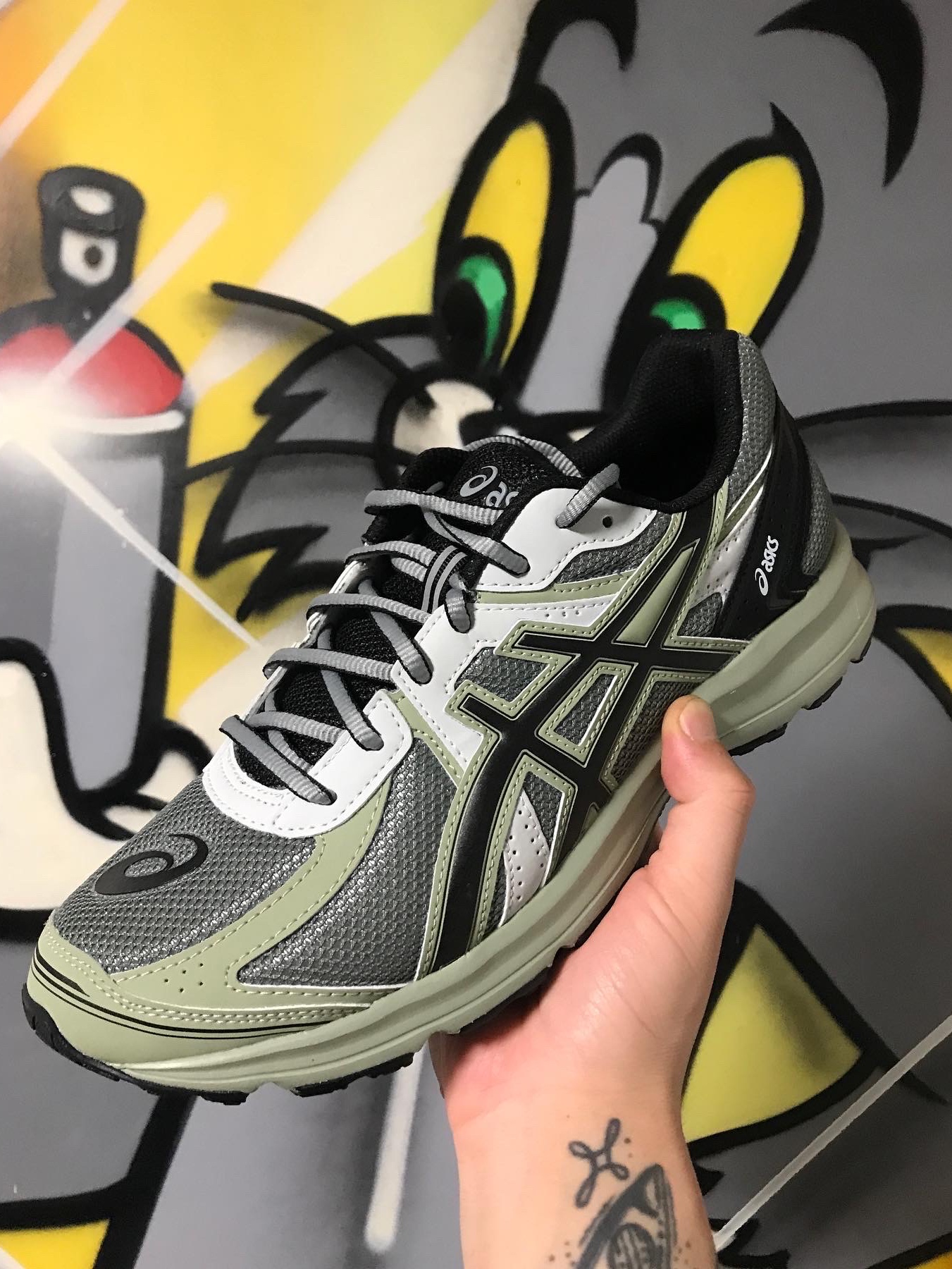 Asics Jog 100 S Sheet Rock - 2E Wide 착용 스타일