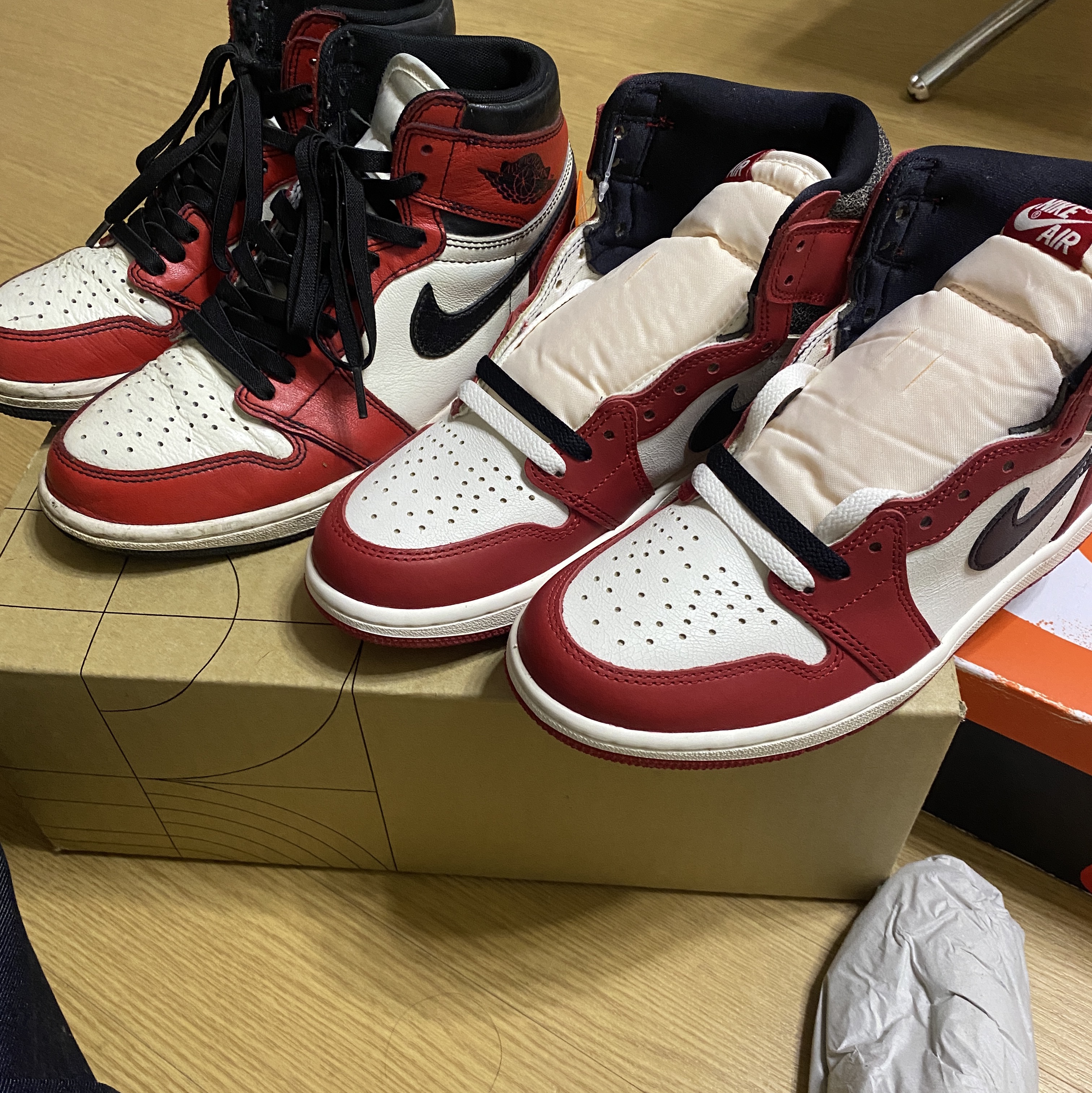 Jordan 1 Retro High OG Defiant SB LA to Chicago, Jordan 1 Retro High OG Chicago 2022 착용 스타일 - 1
