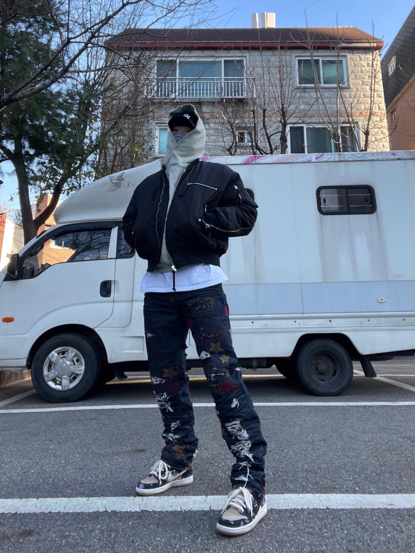 Nike x Travis Scott SB Dunk Low 착용 스타일 - 2