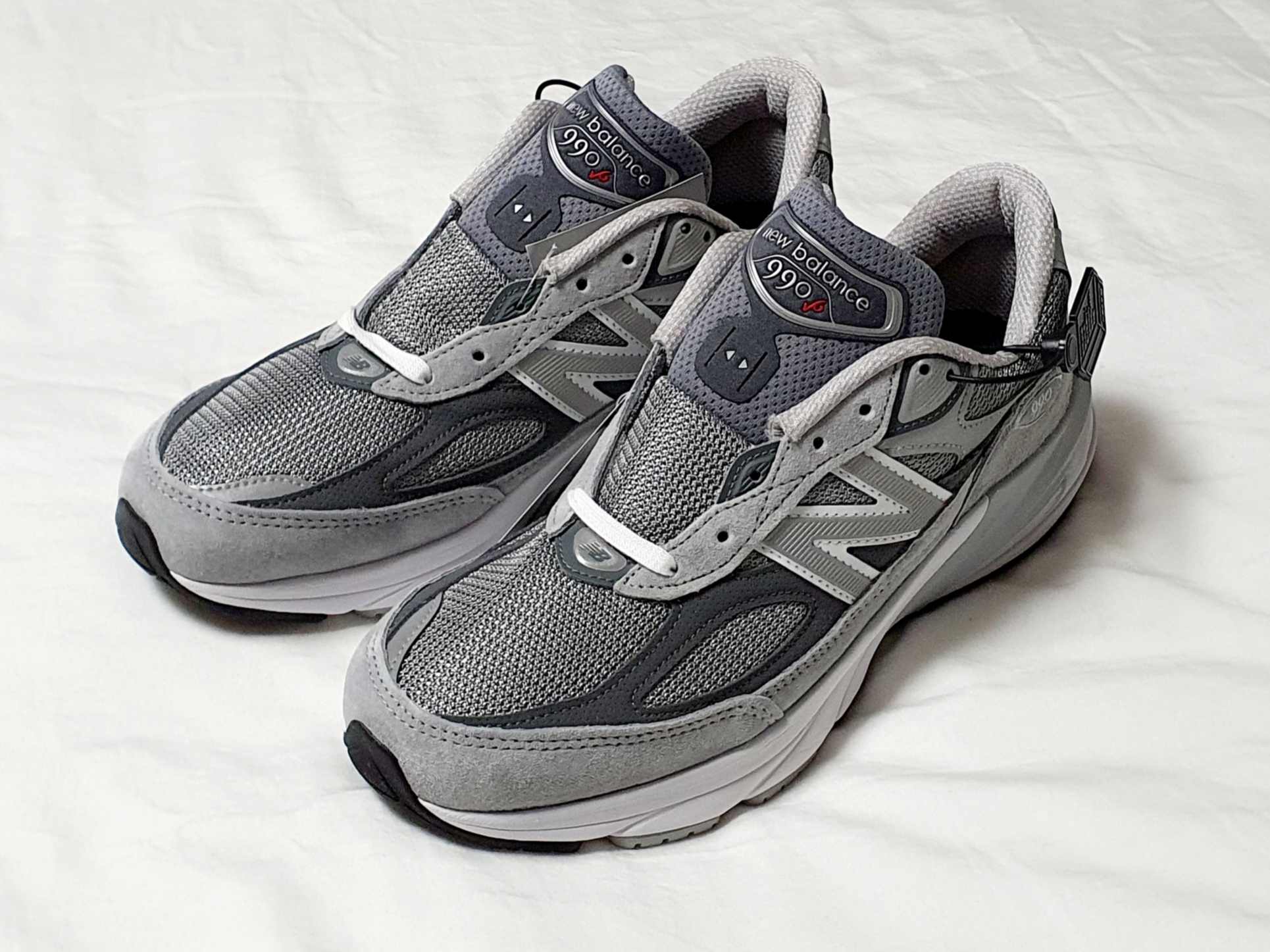 New Balance 990v6 Made in USA Grey - D Standard 착용 스타일 - 5