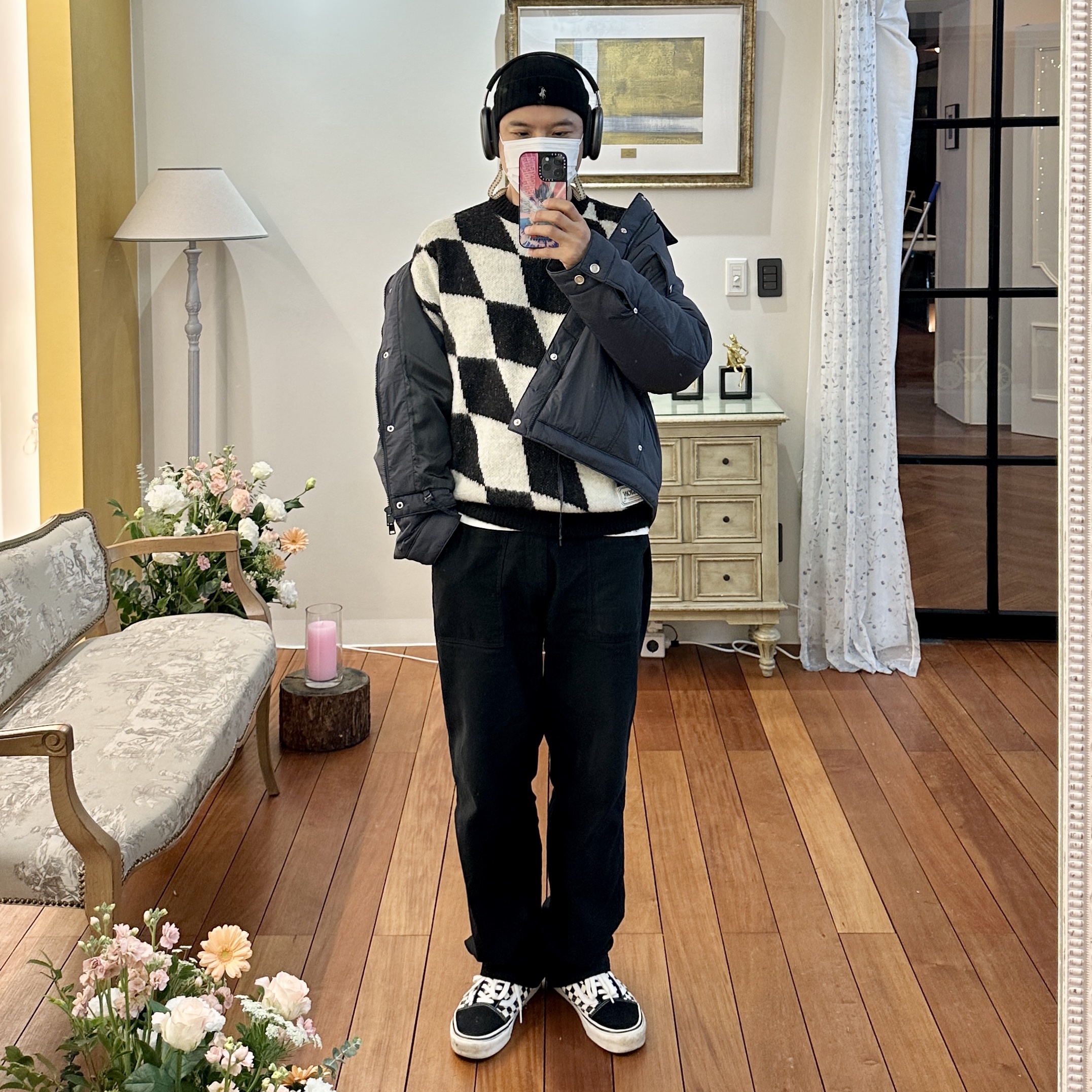 Apple AirPods Max Lightning Space Gray (Korean Ver.), Apple iPhone 14 Pro Max 1TB Deep Purple (Korean Ver.) 착용 스타일 - 3