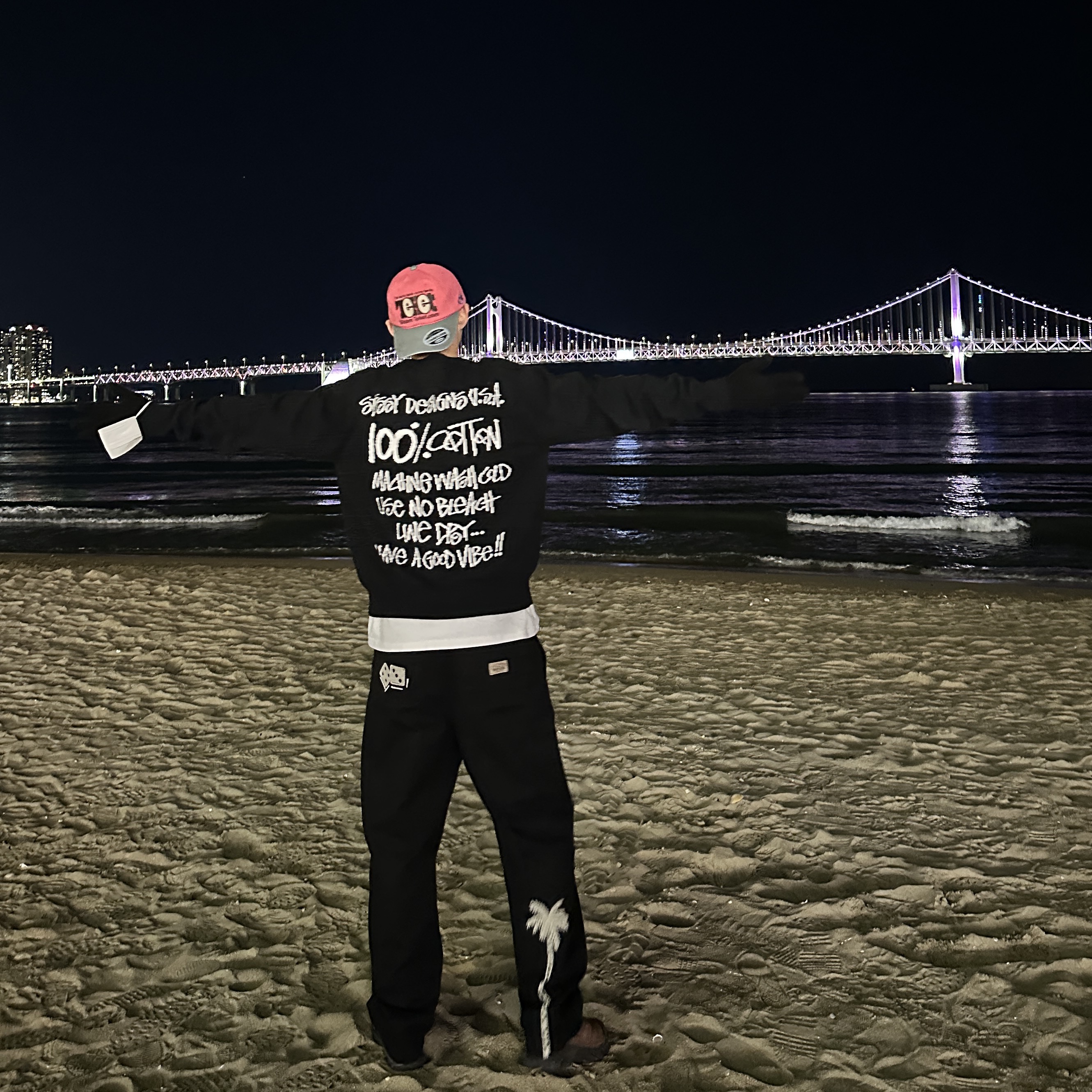 Stussy Noma Icon Beach Pants Washed Black, Salomon XT-6 Expanse 75th Anniversary Golden Oak Acorn 착용 스타일 - 2