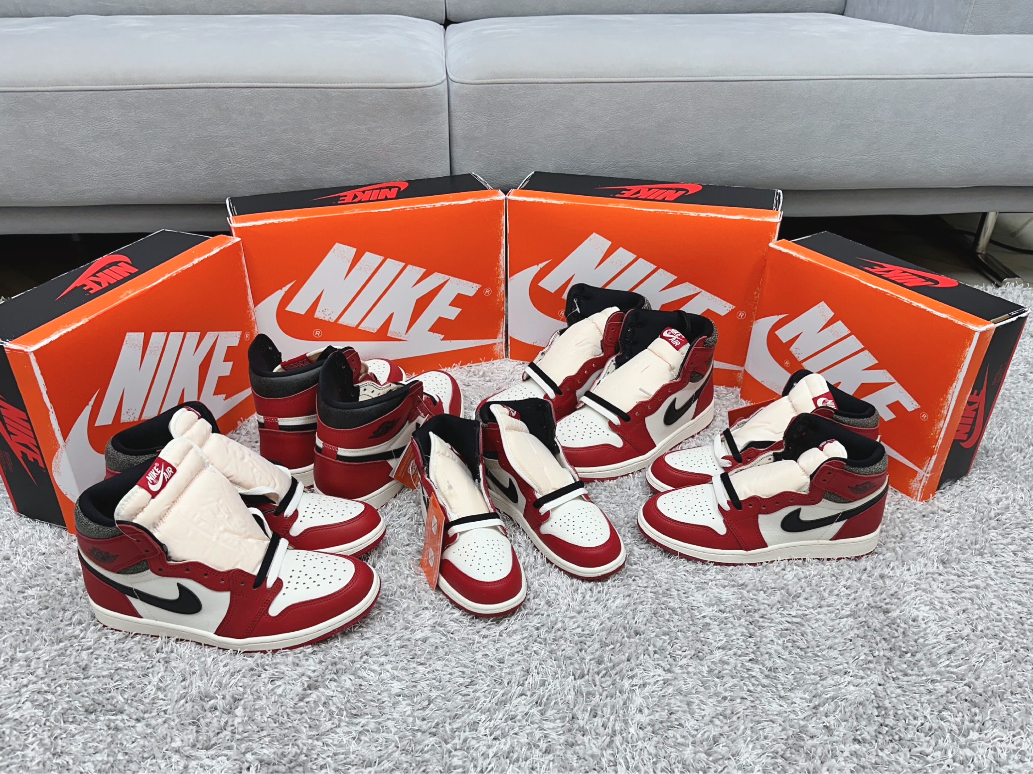 Jordan 1 Retro High OG Chicago 2022, (GS) Jordan 1 Retro High OG Chicago 2022 착용 스타일 - 1