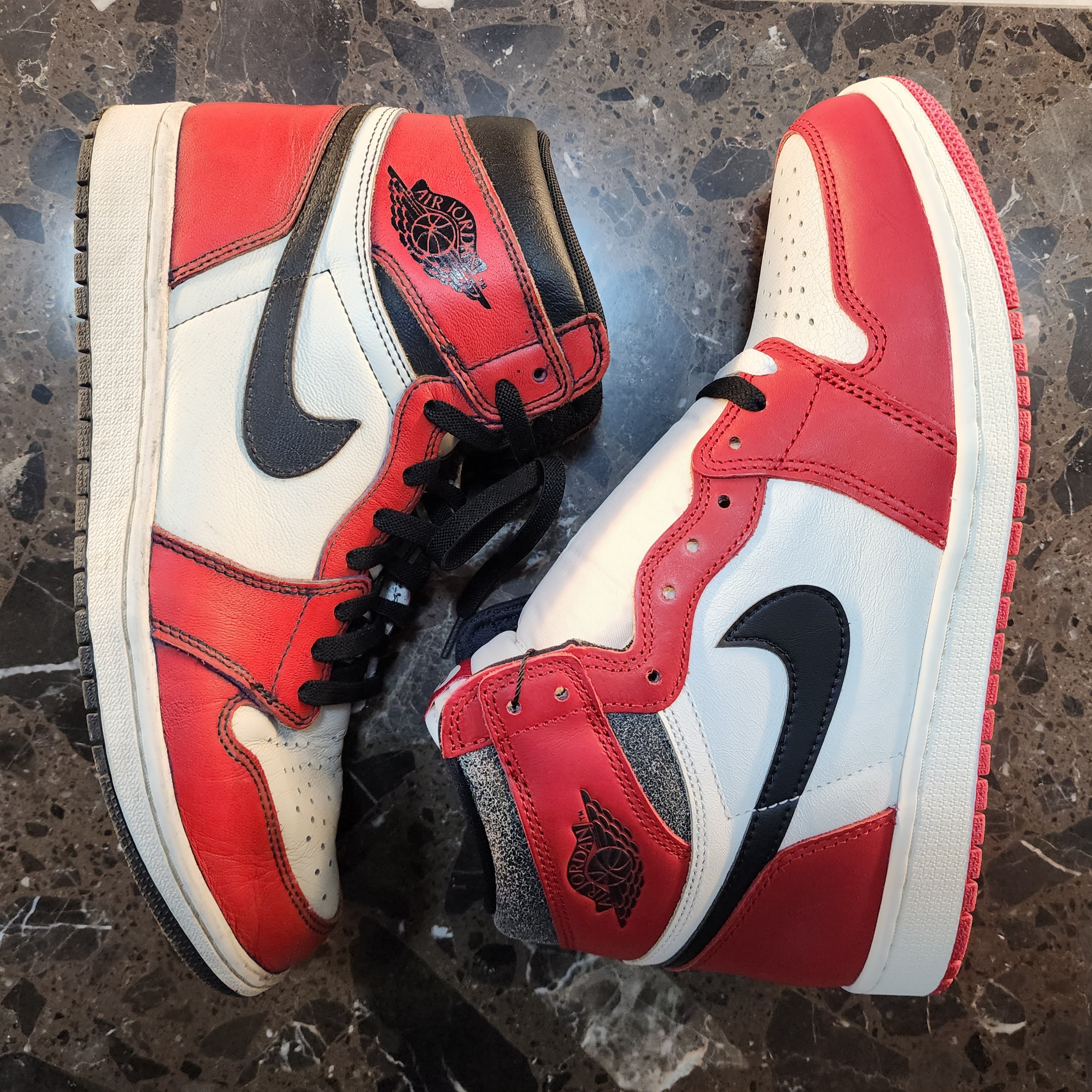Jordan 1 Retro High OG Chicago 2022, Jordan 1 Retro High OG Defiant SB LA to Chicago 착용 스타일 - 1