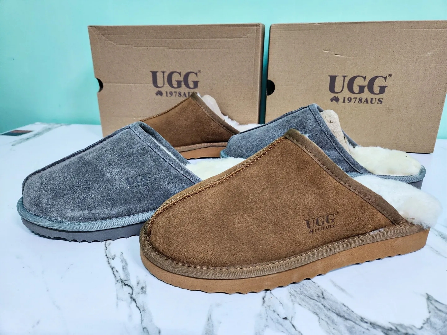 (W) UGG Coquette Slipper Chestnut 착용 스타일 - 2
