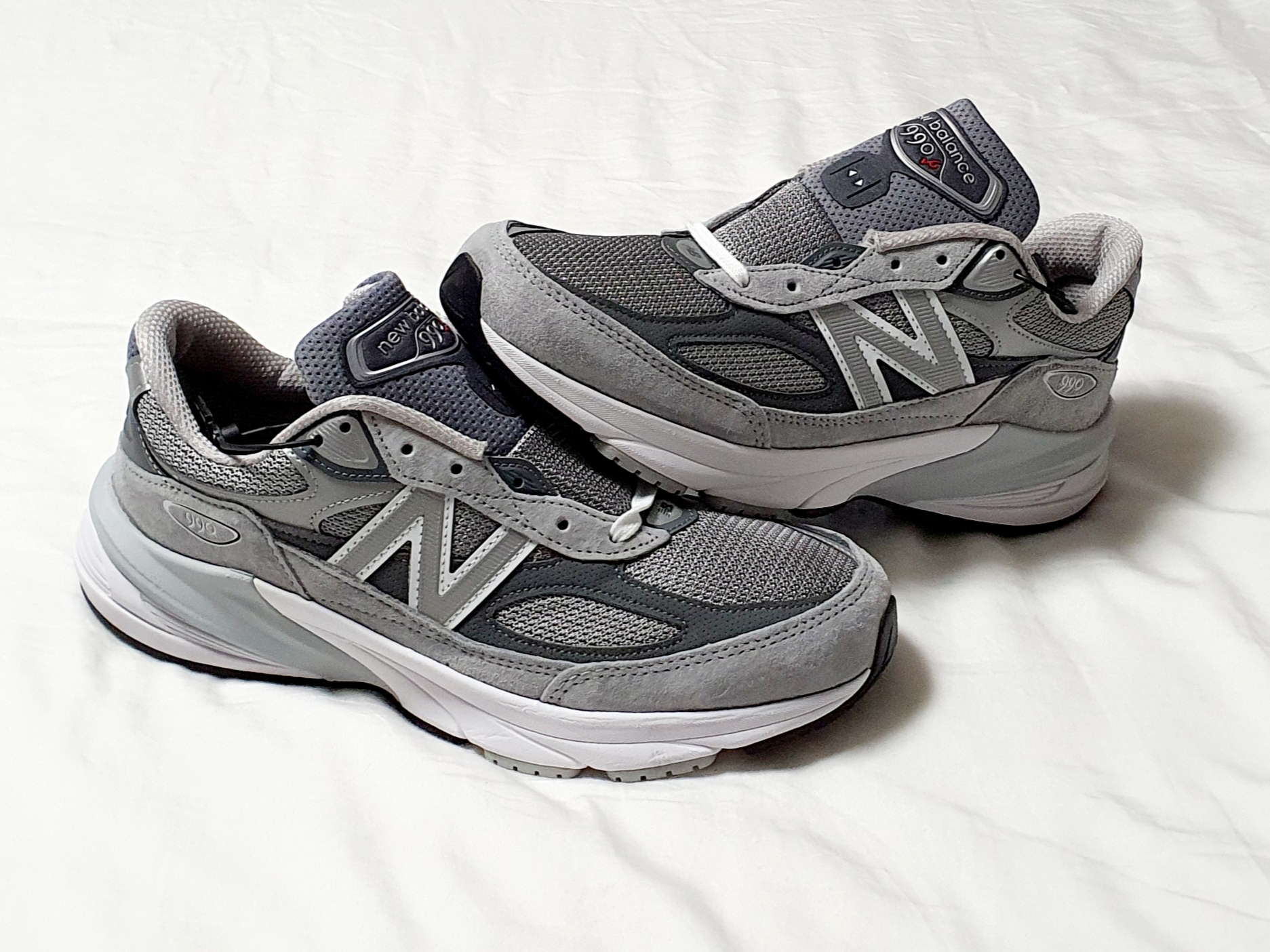 New Balance 990v6 Made in USA Grey - D Standard 착용 스타일 - 2