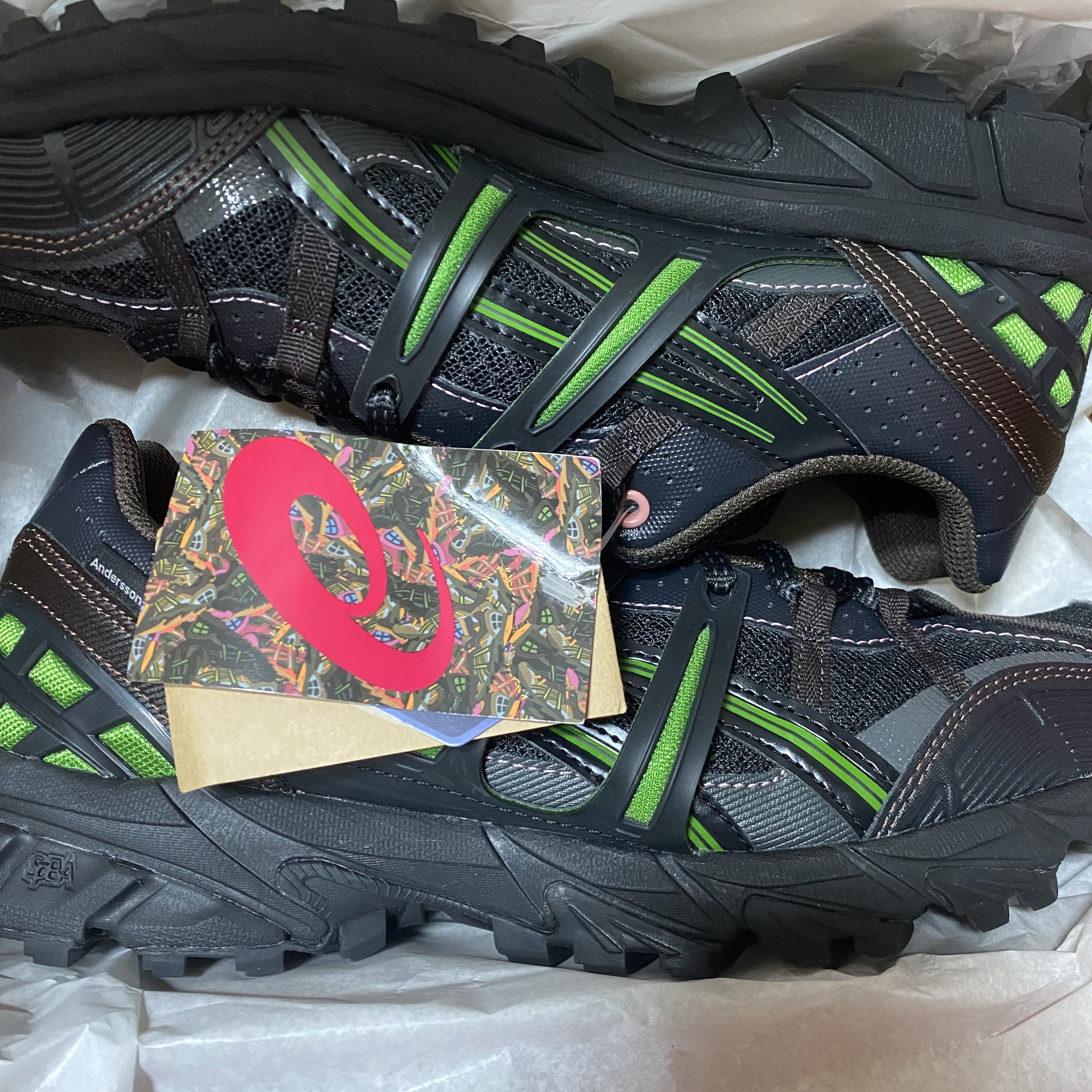 Asics x Andersson Bell Gel-Sonoma 15-50 Black Green 착용 스타일