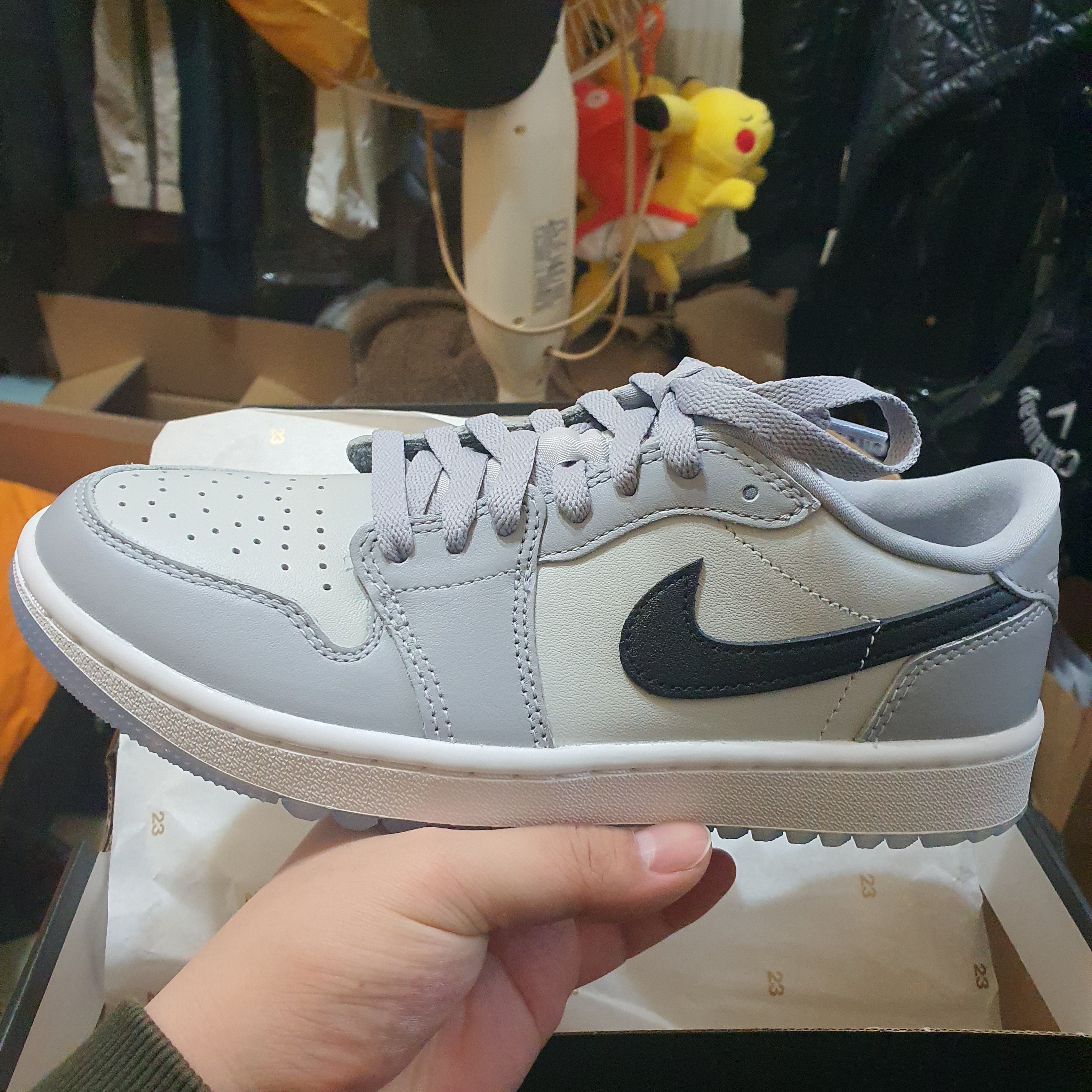 Jordan 1 Low Golf Wolf Grey 착용 스타일