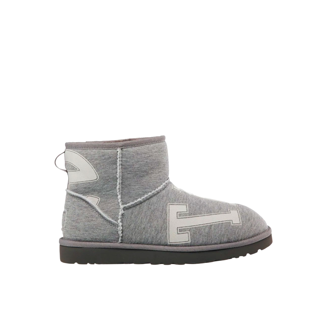 어그 x 텔파 플리스 미니 헤더 그레이(UGG x Telfar Fleece Mini Heather Grey)