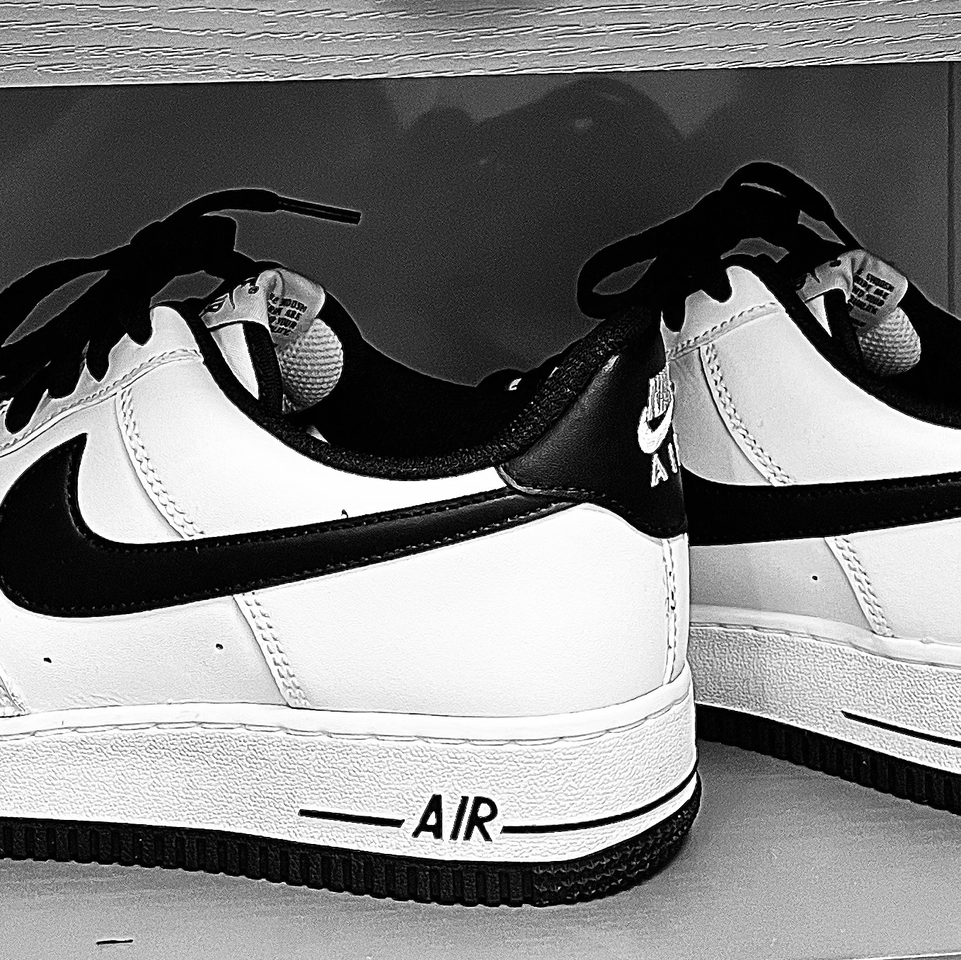 Nike Air Force 1 '07 White Black 착용 스타일