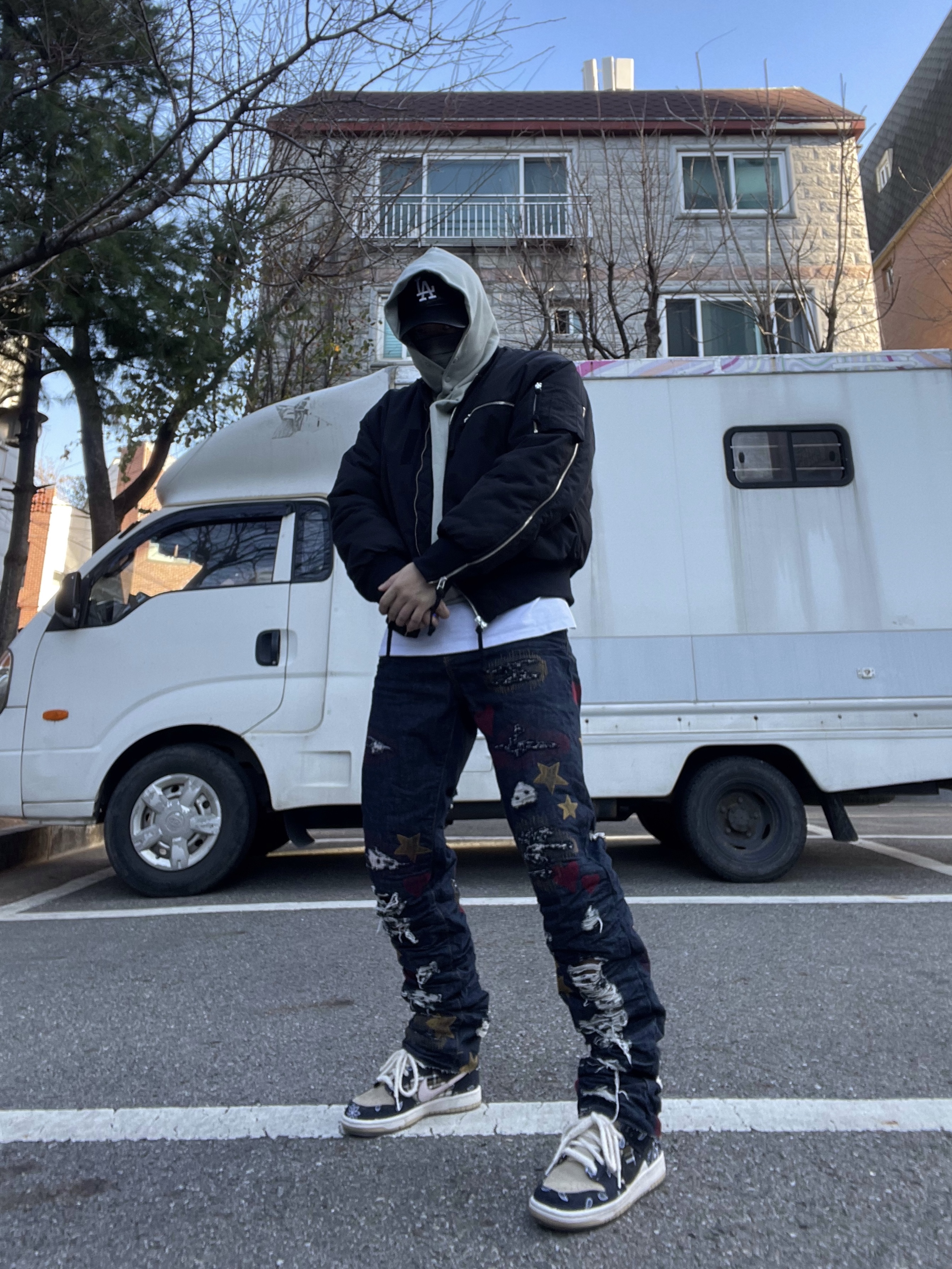 Nike x Travis Scott SB Dunk Low 착용 스타일 - 1