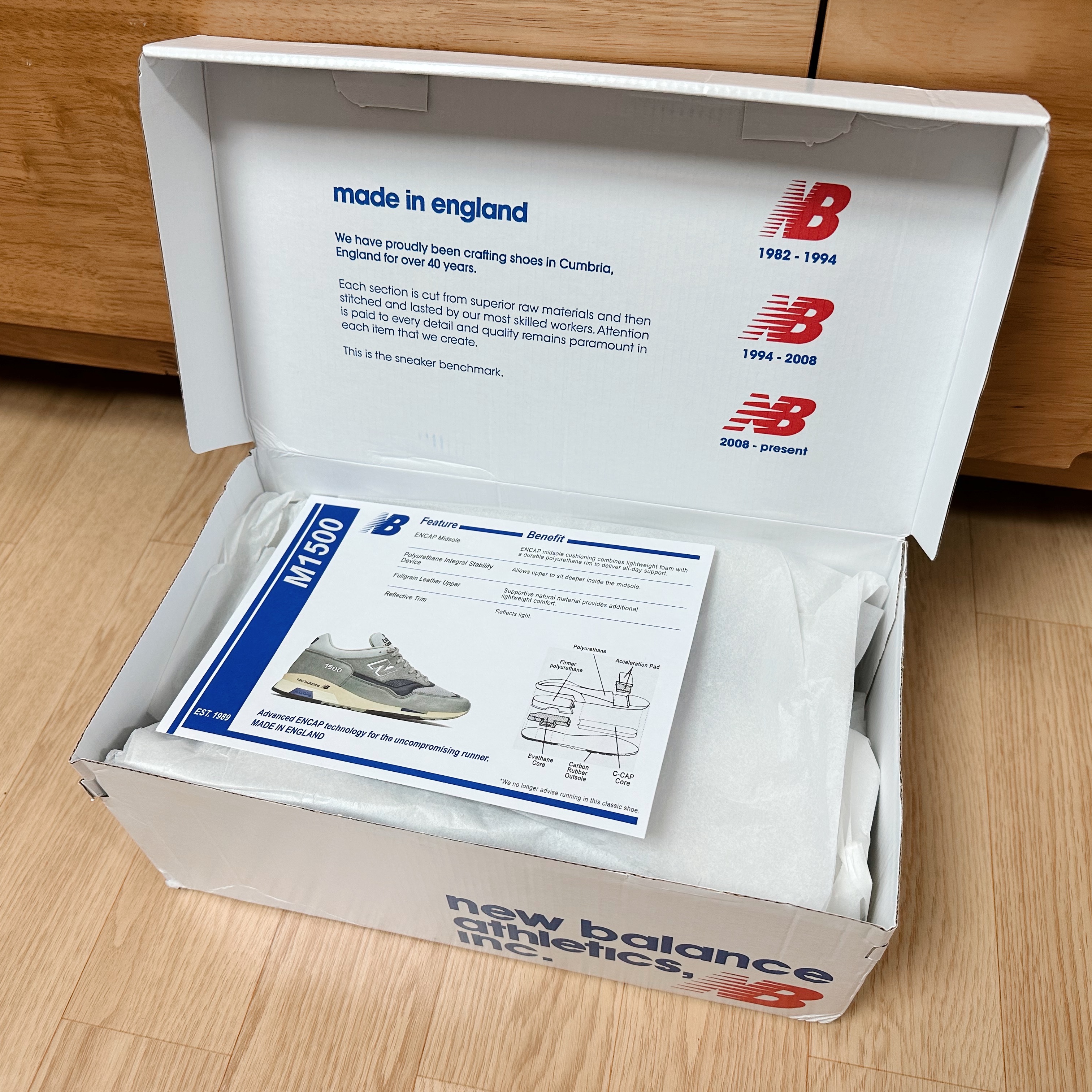 New Balance 1500 Made in UK 40th Anniversary Grey Blue 착용 스타일 - 5