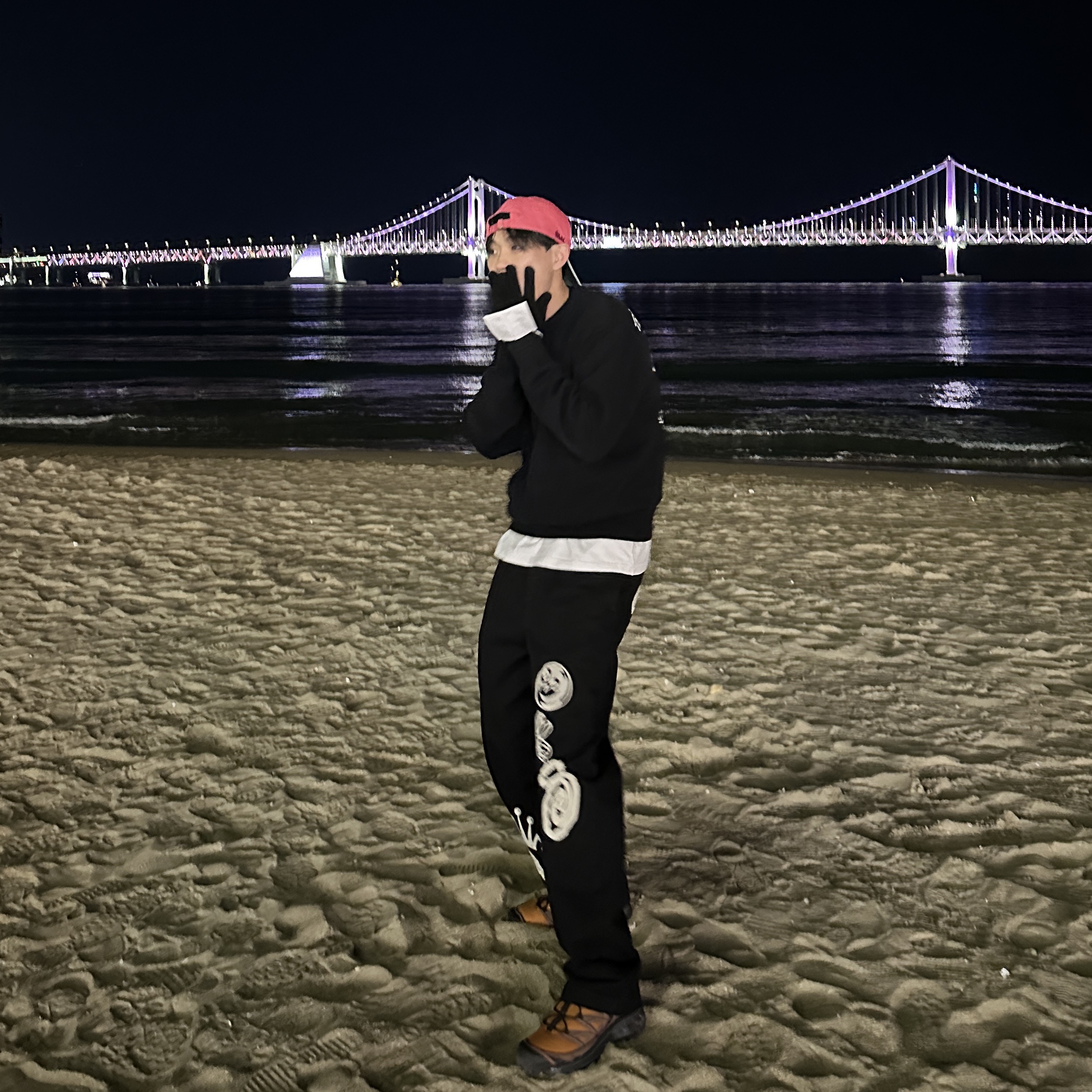 Stussy Noma Icon Beach Pants Washed Black, Salomon XT-6 Expanse 75th Anniversary Golden Oak Acorn 착용 스타일 - 1