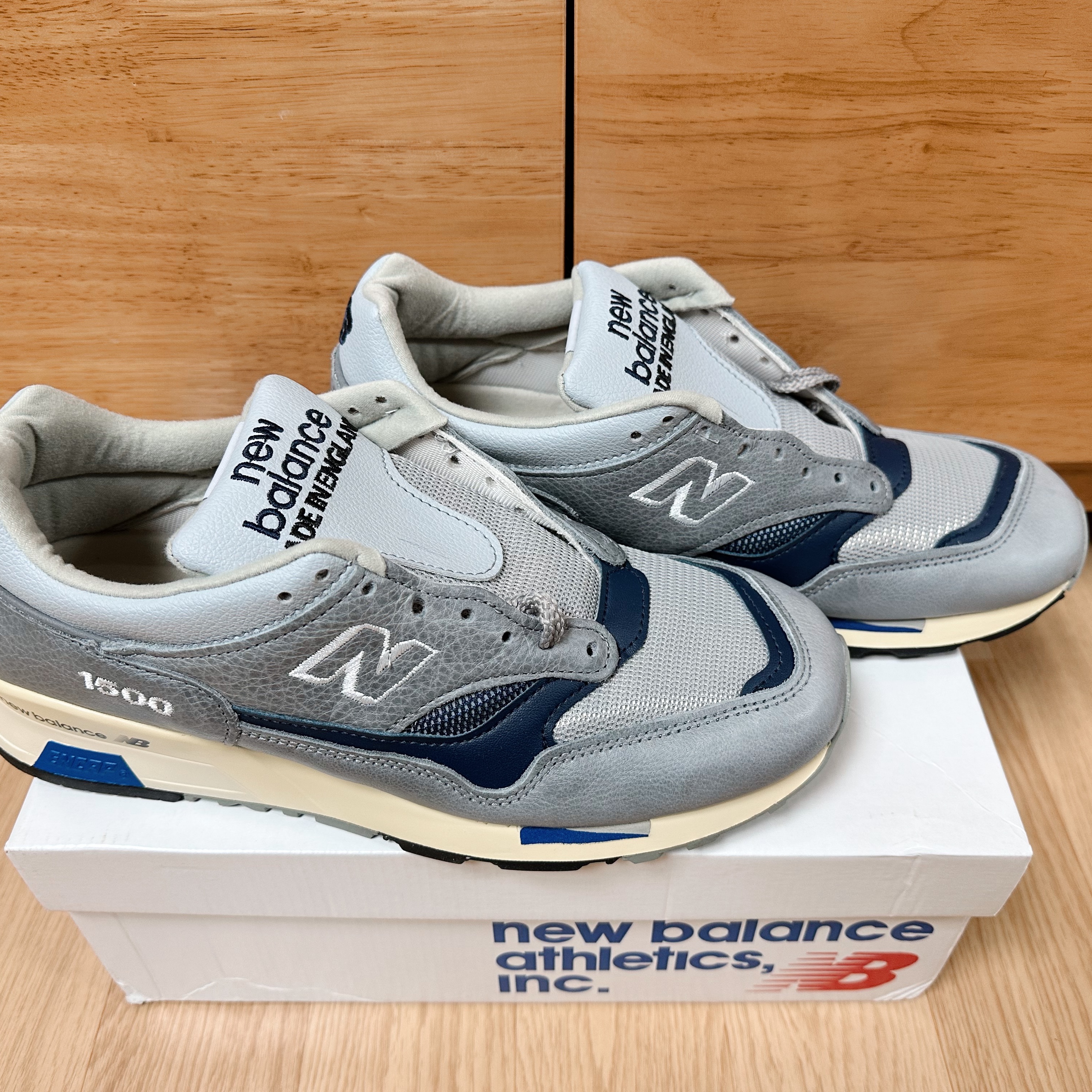 New Balance 1500 Made in UK 40th Anniversary Grey Blue 착용 스타일 - 1