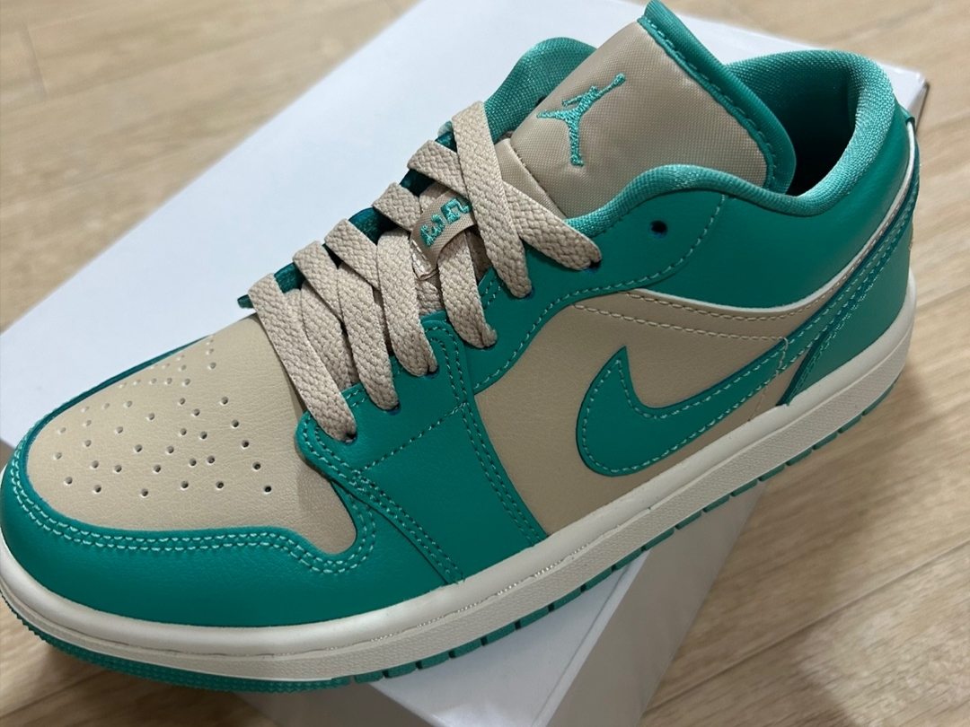 (W) Jordan 1 Low Sanddrift Washed Teal 착용 스타일