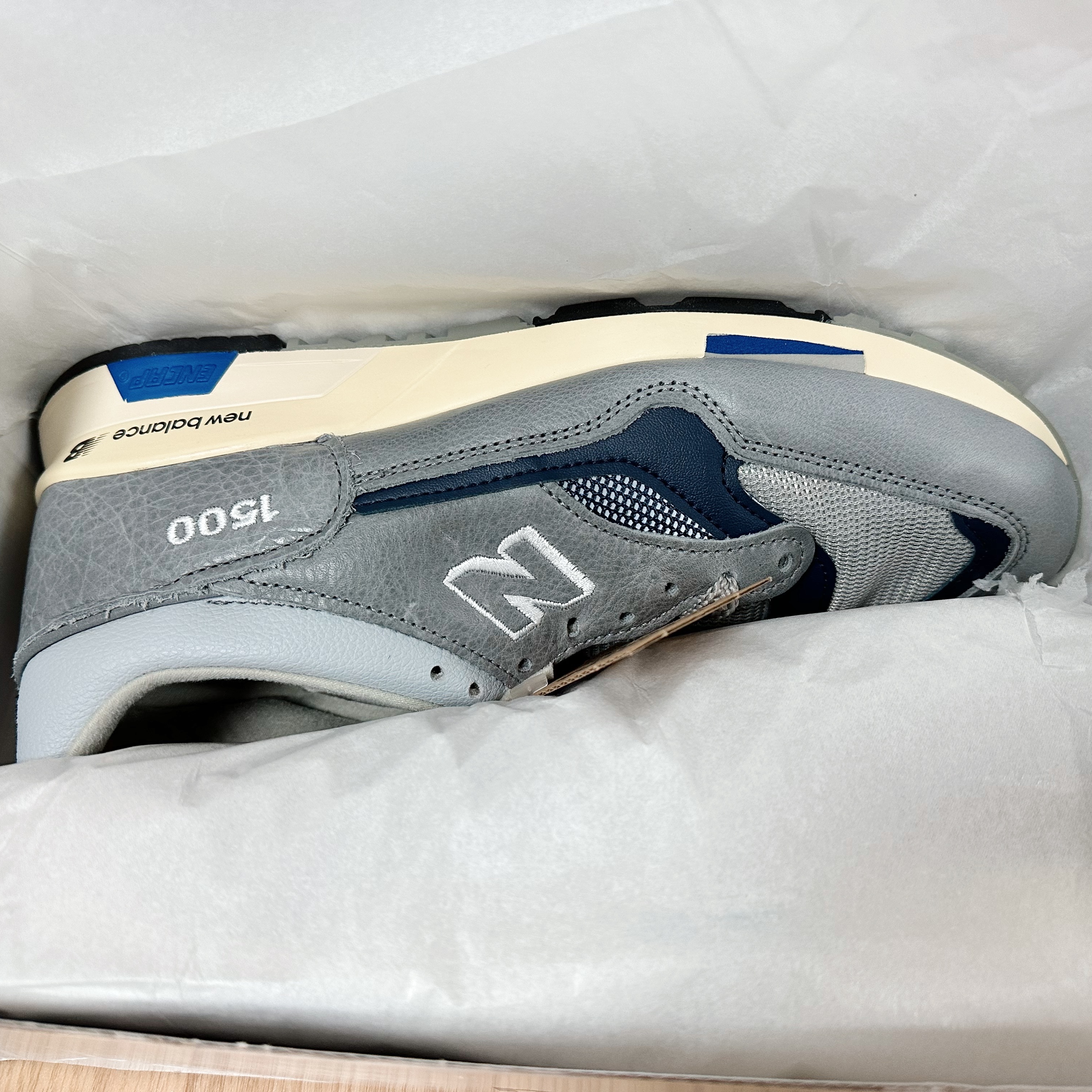 New Balance 1500 Made in UK 40th Anniversary Grey Blue 착용 스타일 - 4