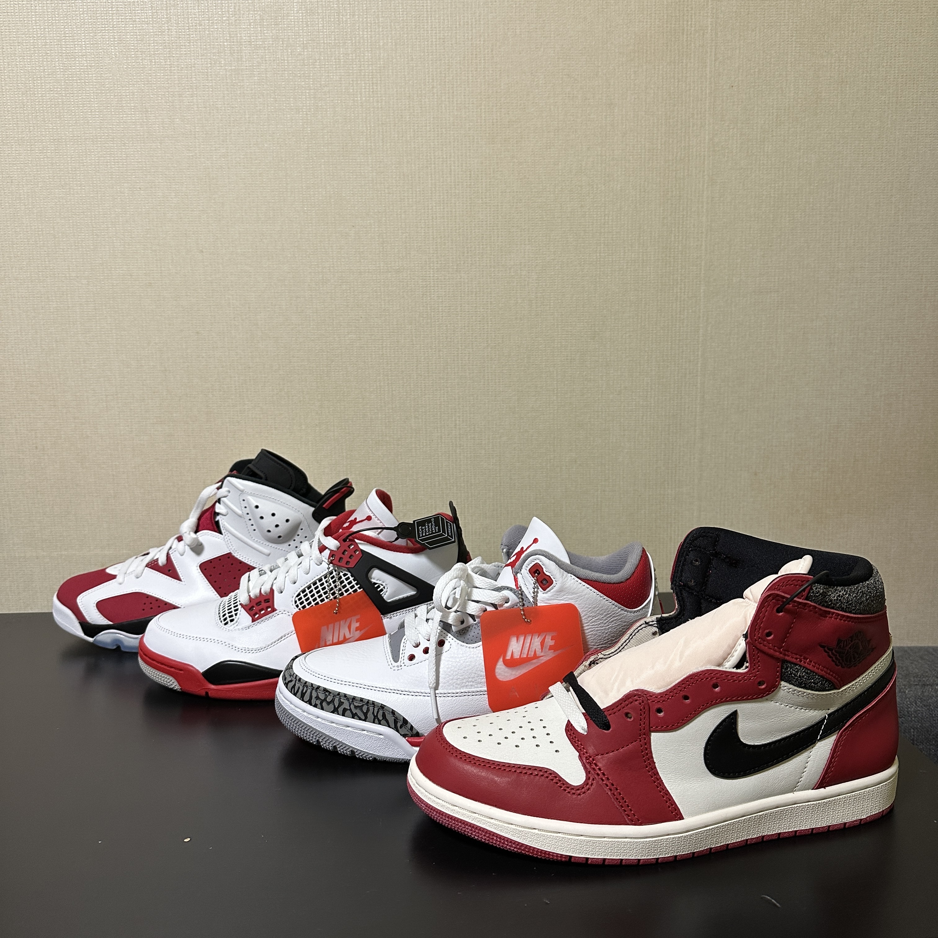 Jordan 1 Retro High OG Chicago 2022, Jordan 3 Retro Fire Red 2022 착용 스타일