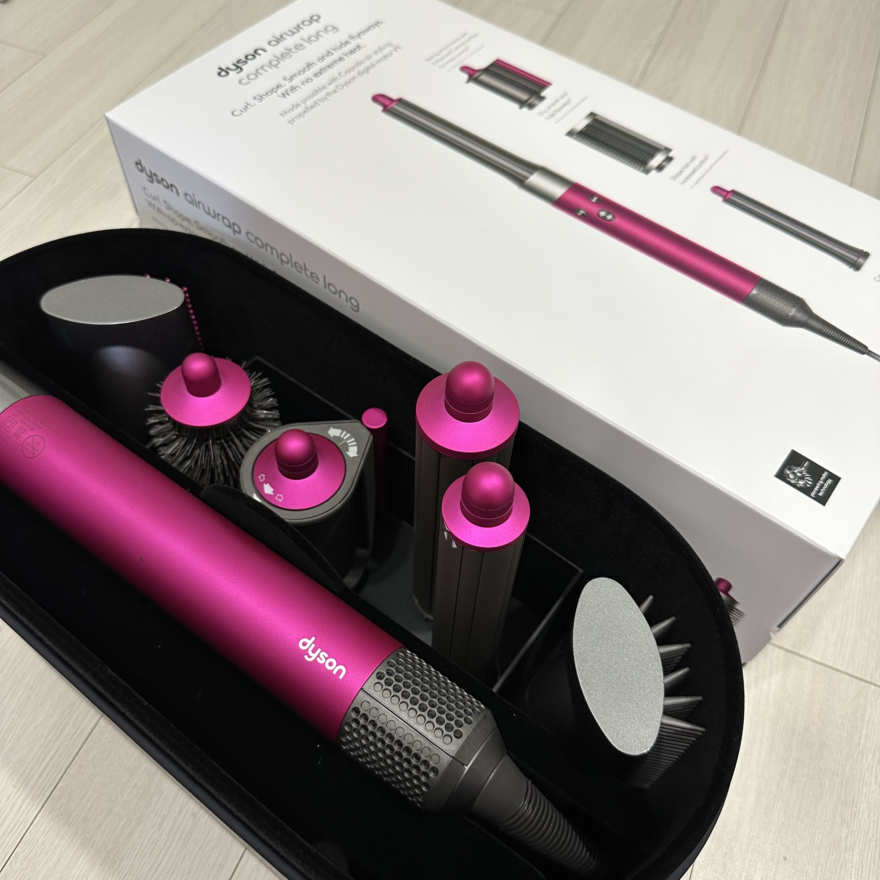 Dyson Airwrap Multi Styler Complete Long Fuchsia Nickel (Korean Ver.) 착용 스타일