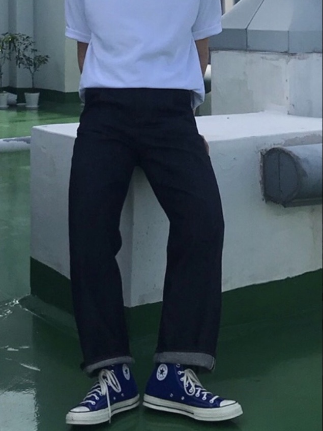 Converse Chuck 70 High Rush Blue 착용 스타일
