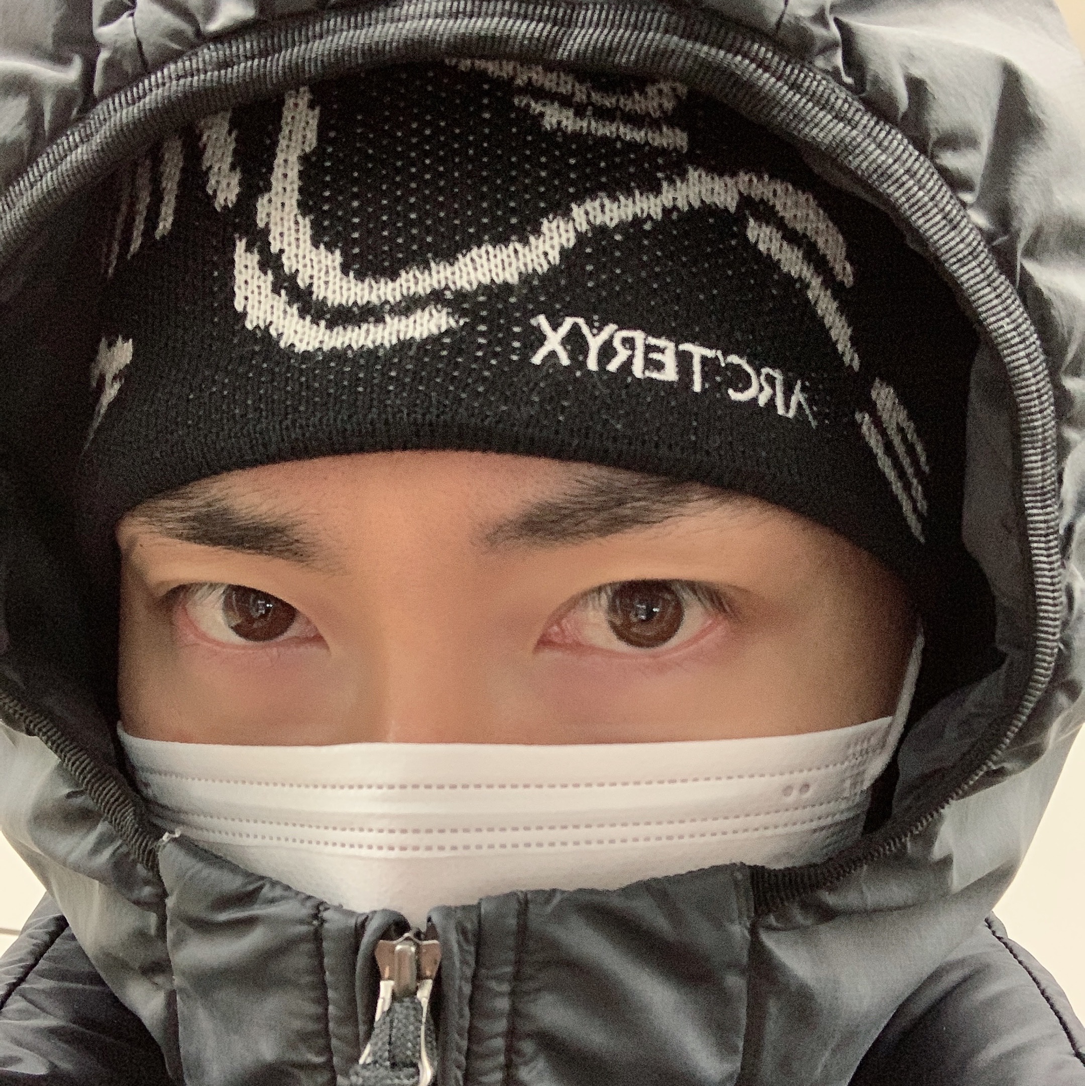 Arc'teryx Bird Head Toque Orca, Nike NRG ACG Therma-Fit ADV Rope De Dope Black - Asia 착용 스타일