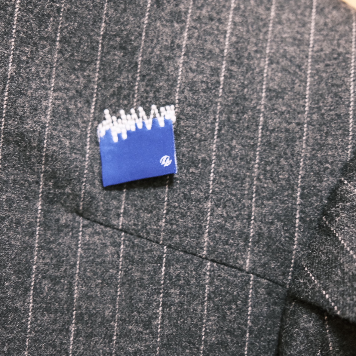 Zara x Ader Error Striped Oversize Blazer Grey 착용 스타일 - 2