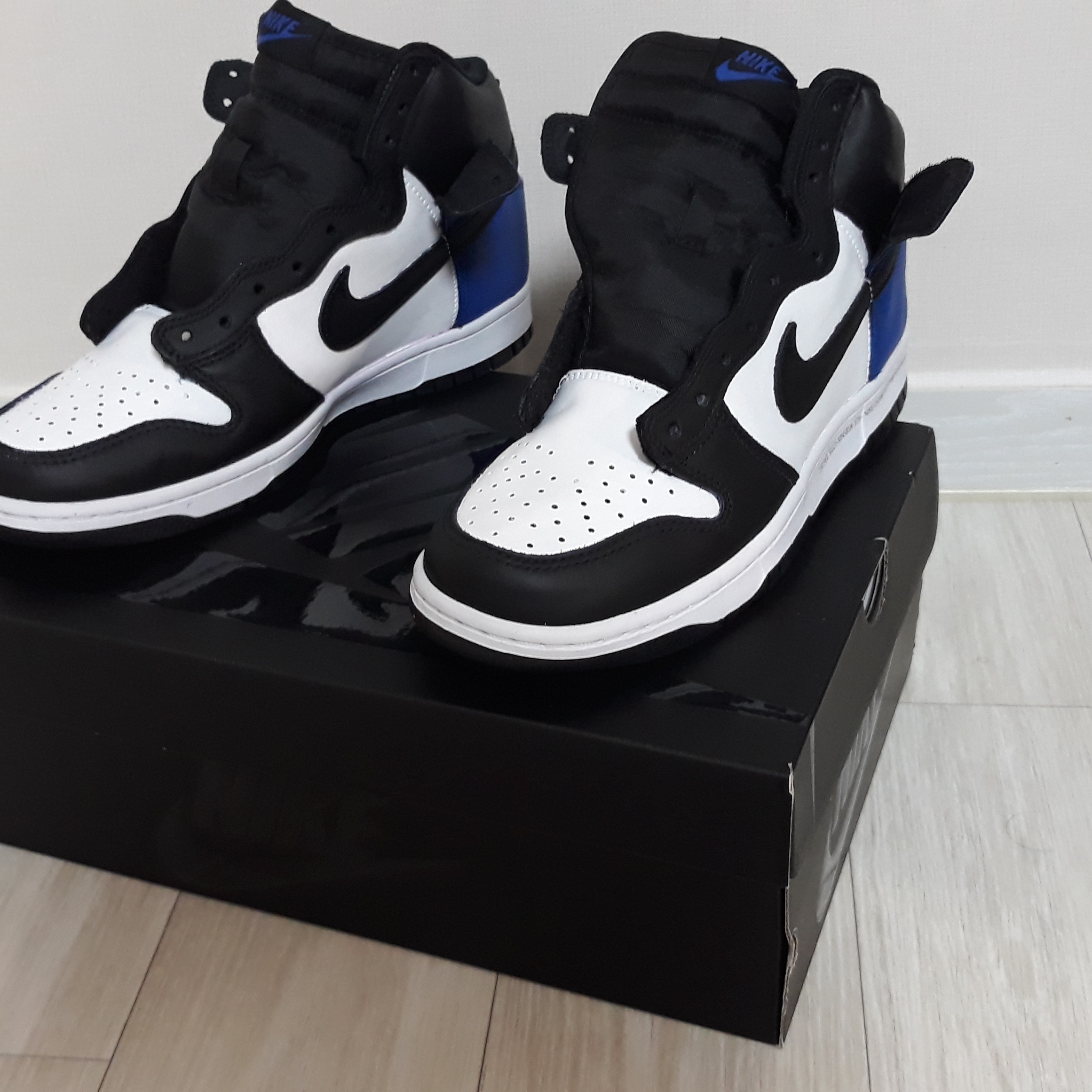 Nike x Fragment Dunk High Black 착용 스타일 - 2