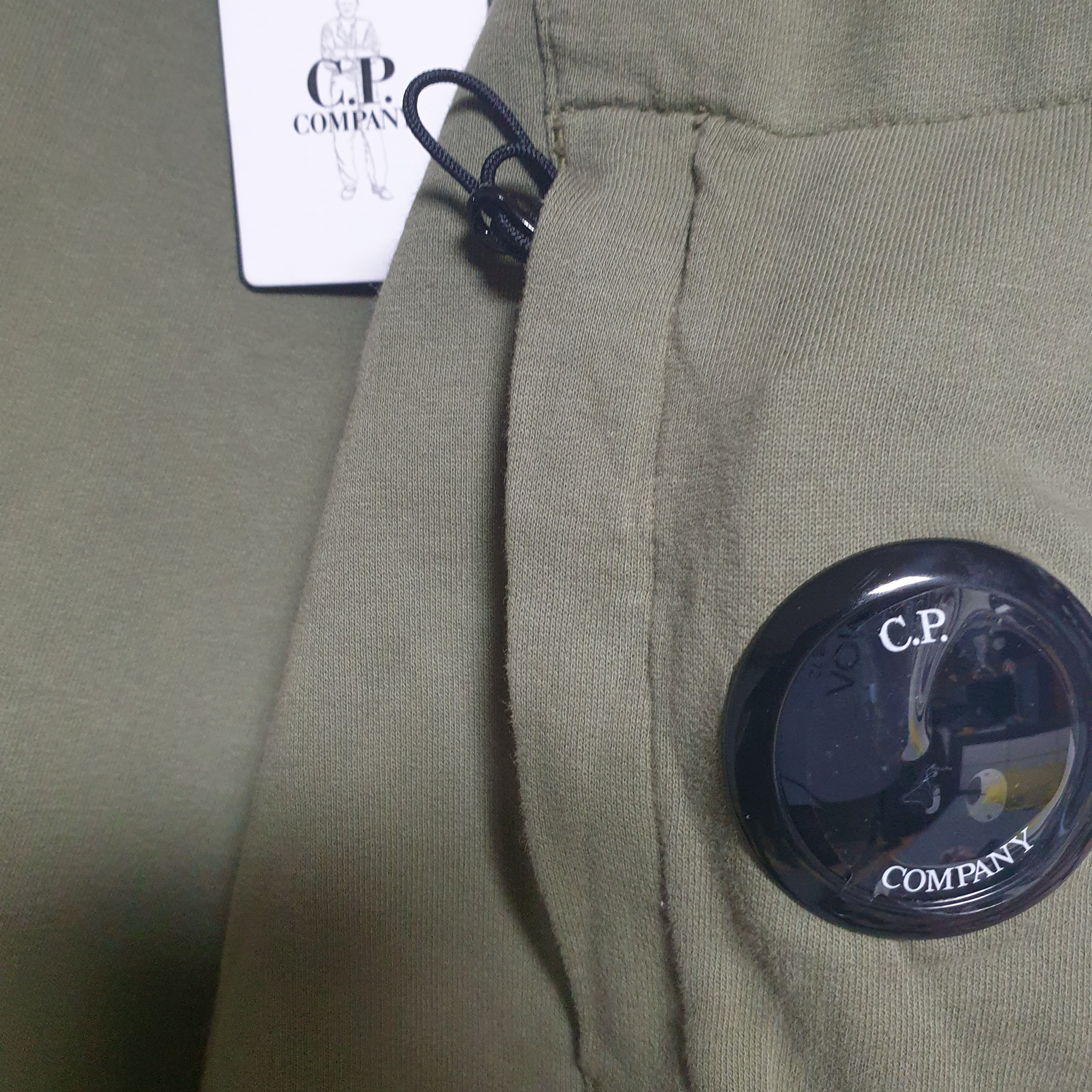 C.P. Company Light Fleece Sweatshirt Thyme Green - 22FW 착용 스타일