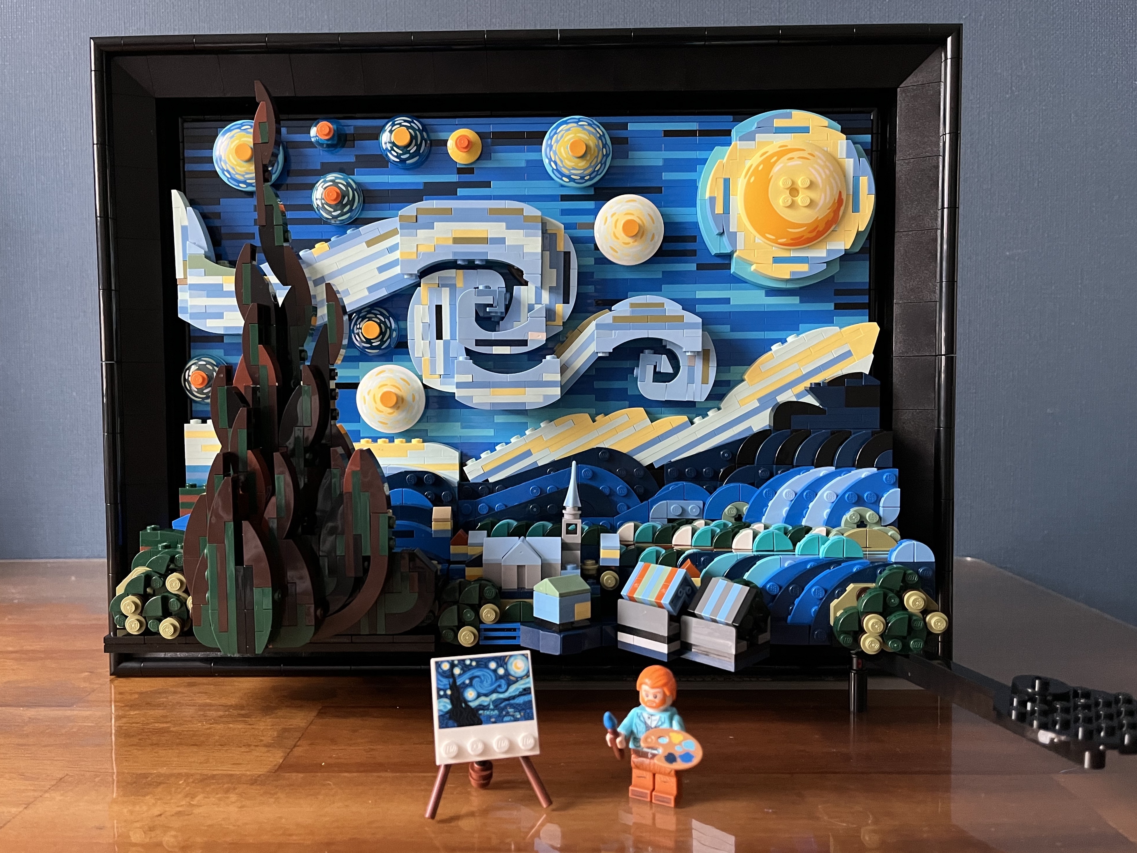 Lego Vincent Van Gogh The Starry Night 착용 스타일 - 2