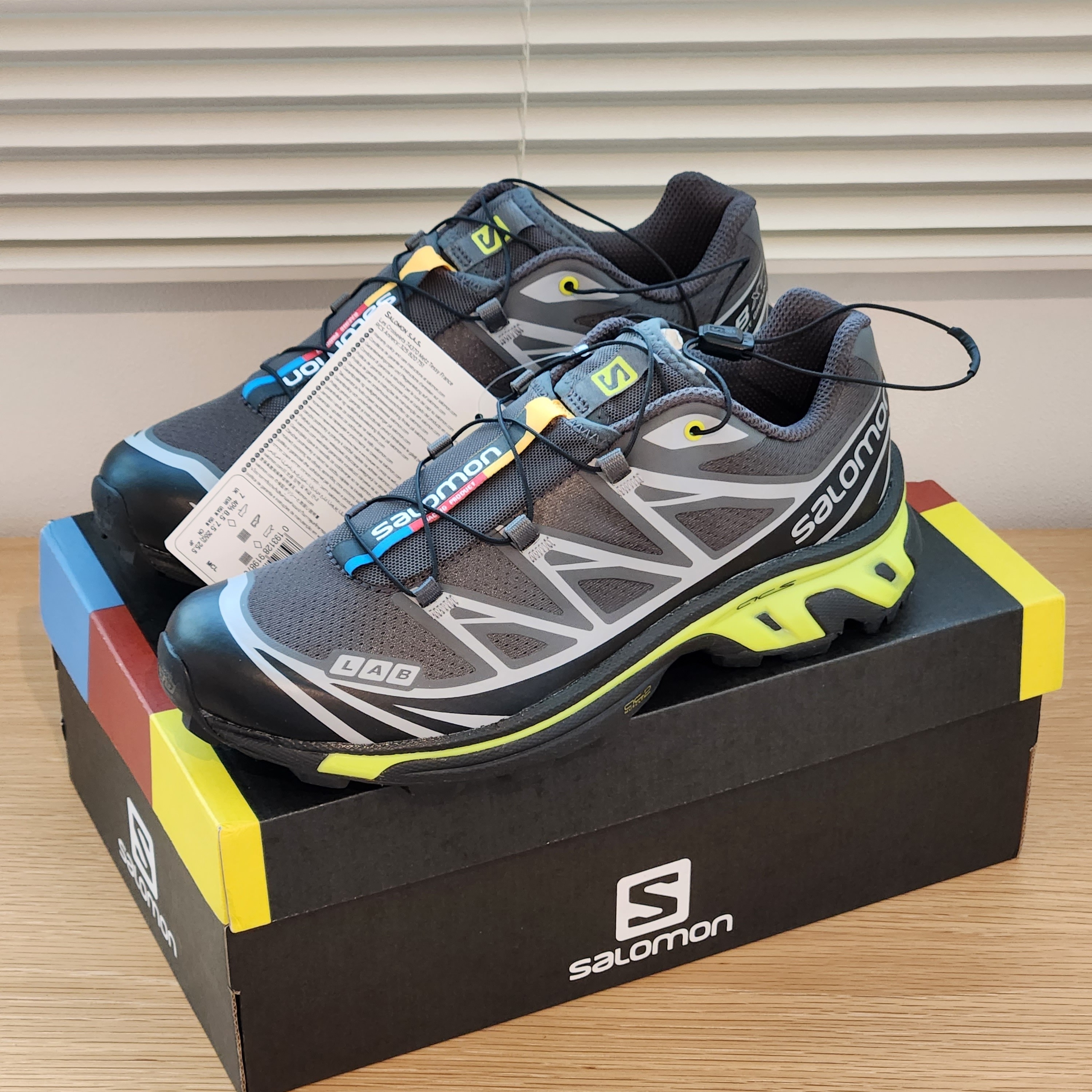 Salomon XT-6 Black Evening Primrose 착용 스타일 - 4