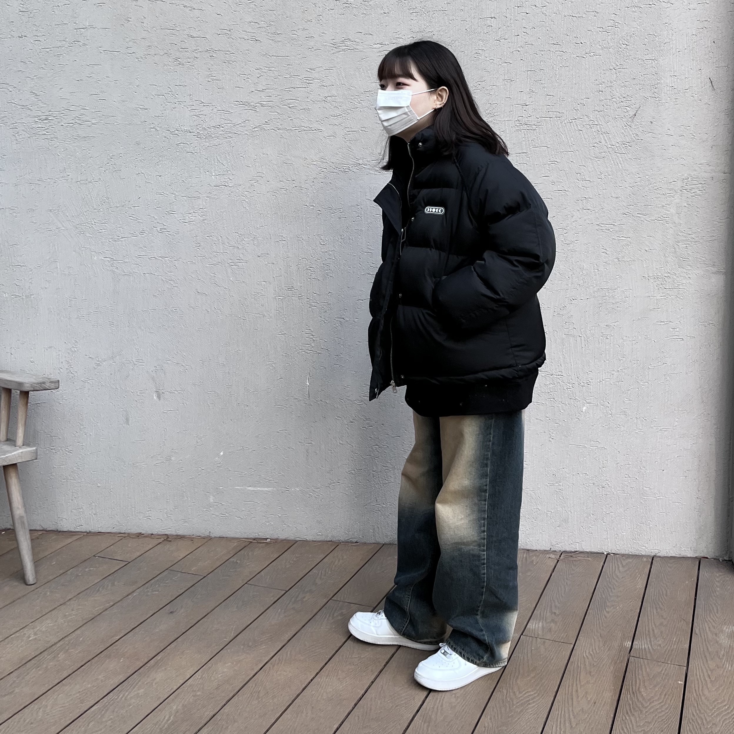 Nike Air Force 1 '07 Low White 착용 스타일 - 1