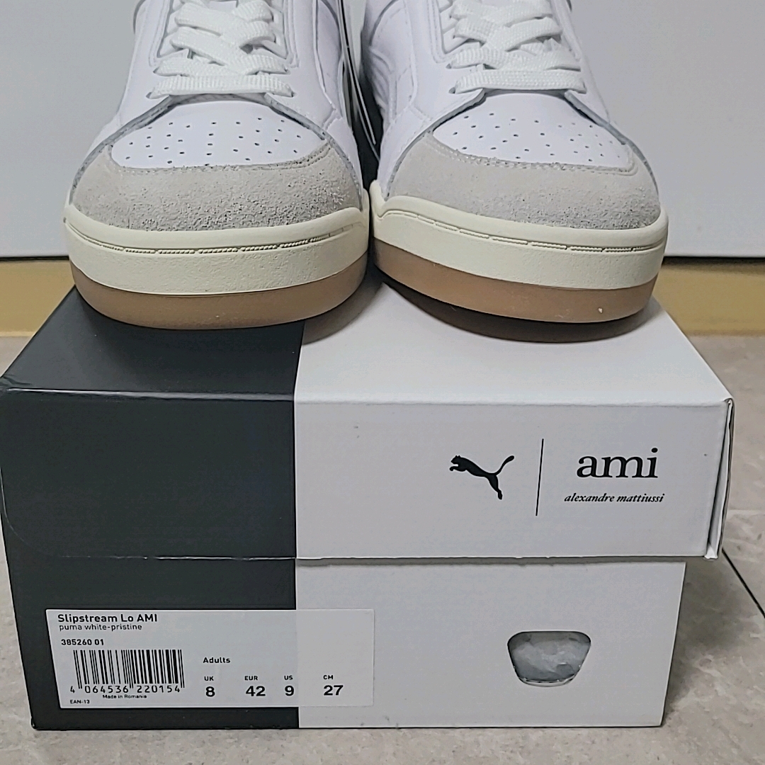 Puma x AMI Slipstream Low White Pristine 착용 스타일 - 4