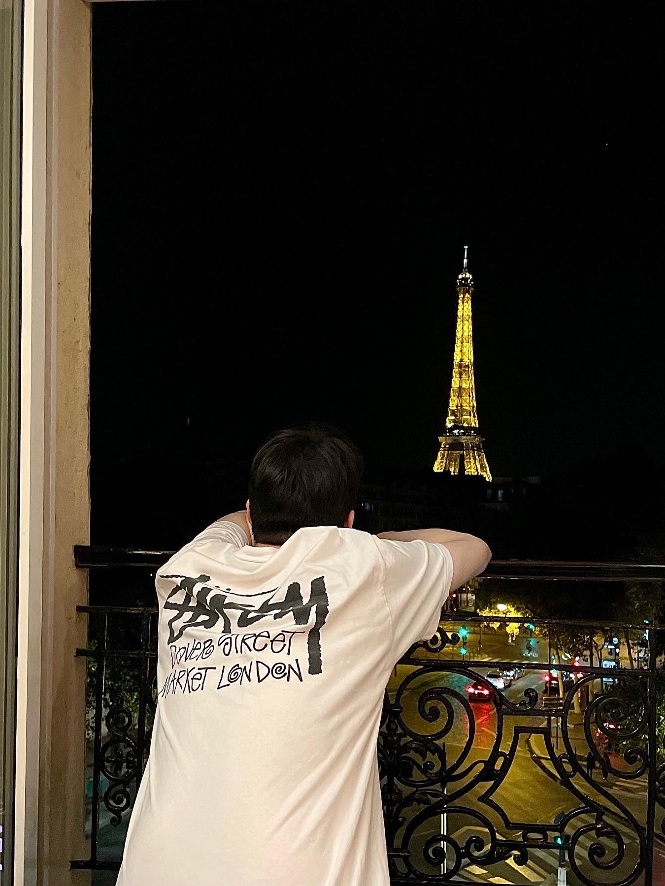 Stussy Stock DSM London T-Shirt White 착용 스타일