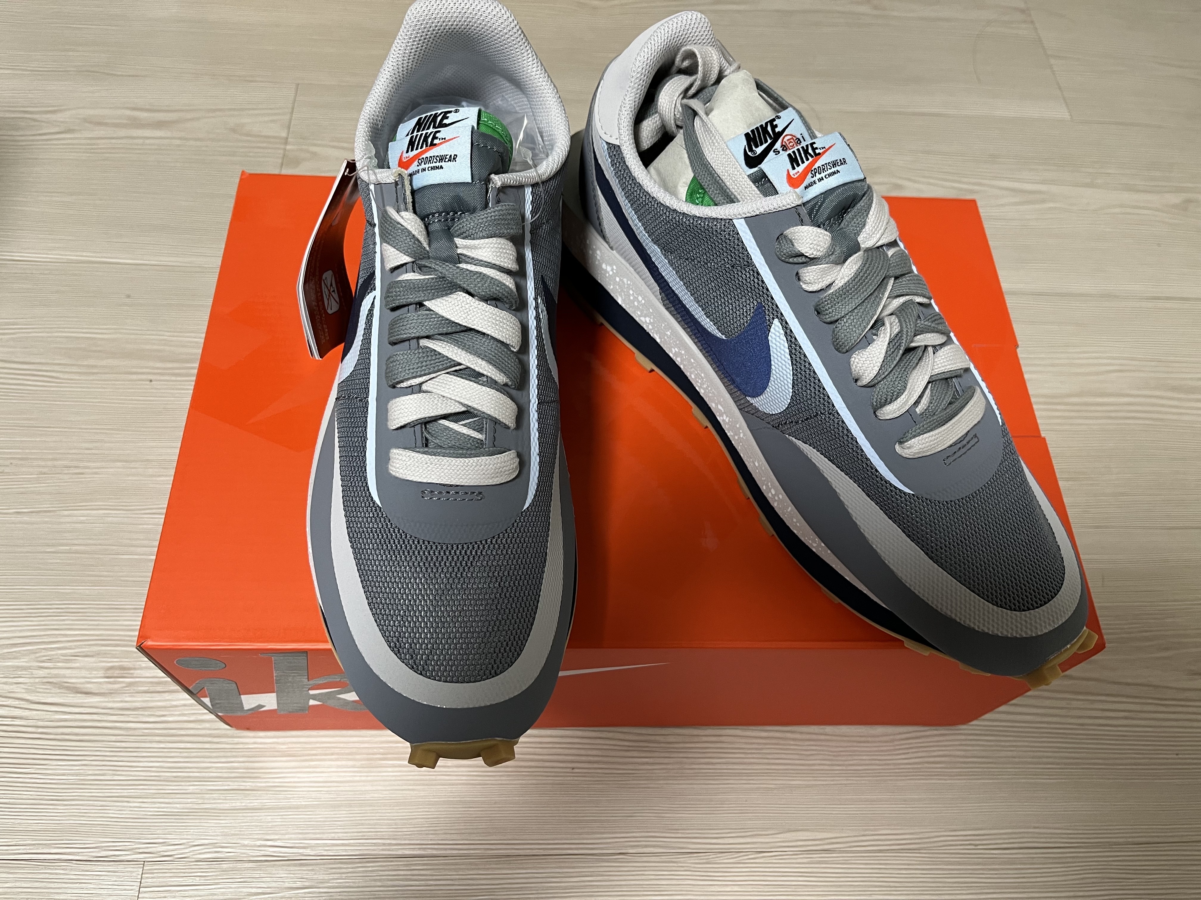 Nike x Sacai x Clot LDWaffle Cool Grey 착용 스타일