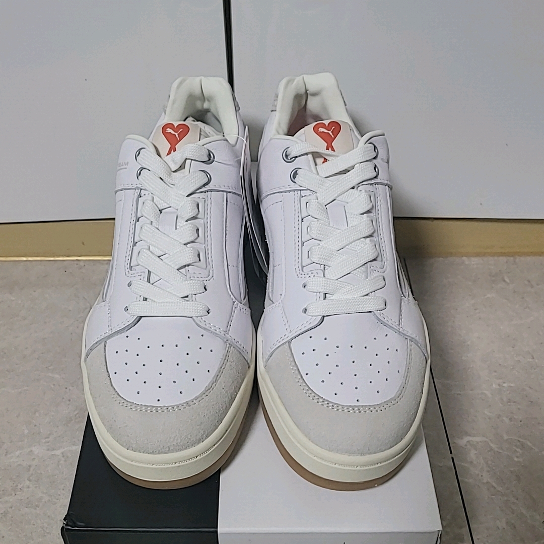 Puma x AMI Slipstream Low White Pristine 착용 스타일 - 2