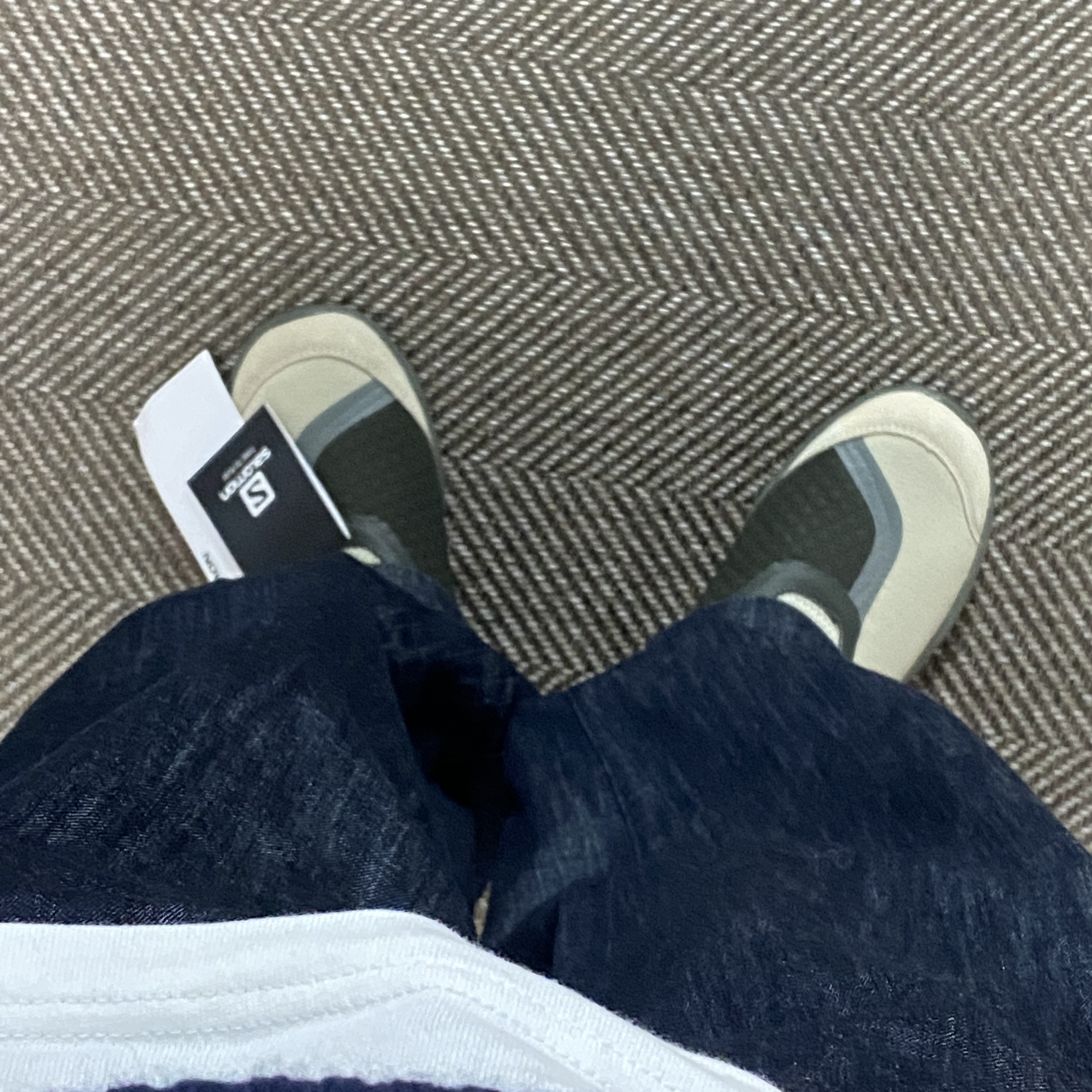 Salomon RX Snug Moss Gray 착용 스타일 - 2