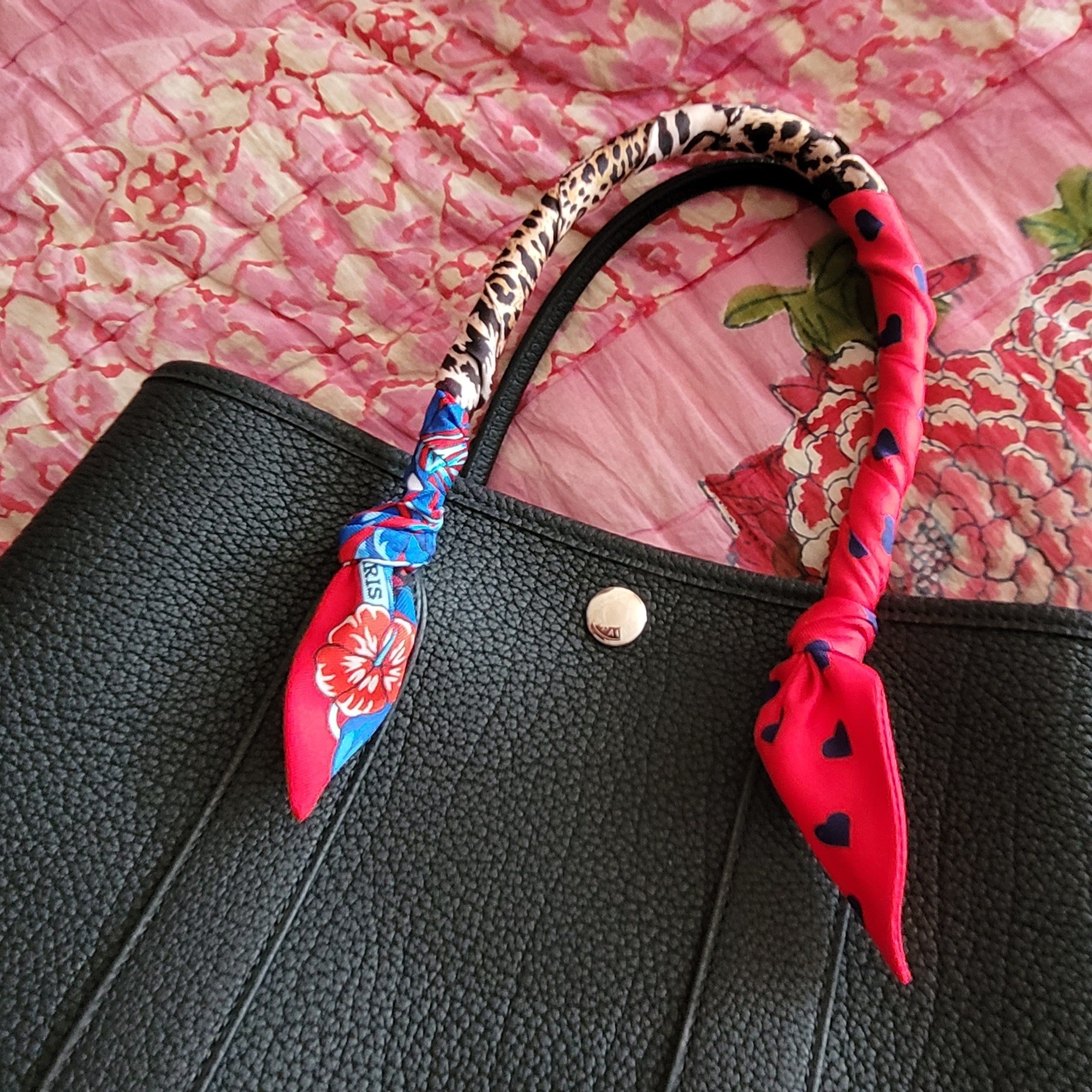 Hermes Garden Party 30 Bag Negonda & Palladium Noir 착용 스타일 - 1