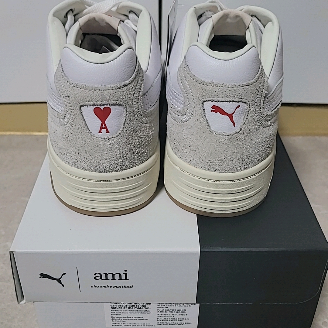 Puma x AMI Slipstream Low White Pristine 착용 스타일 - 3