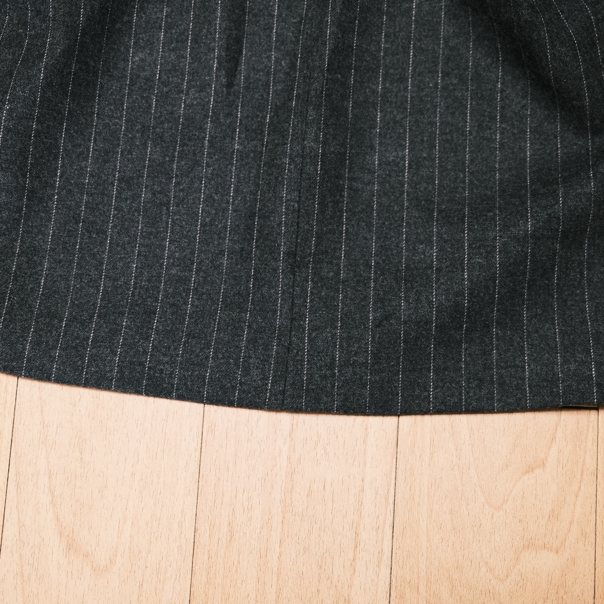 Zara x Ader Error Striped Oversize Blazer Grey 착용 스타일 - 1